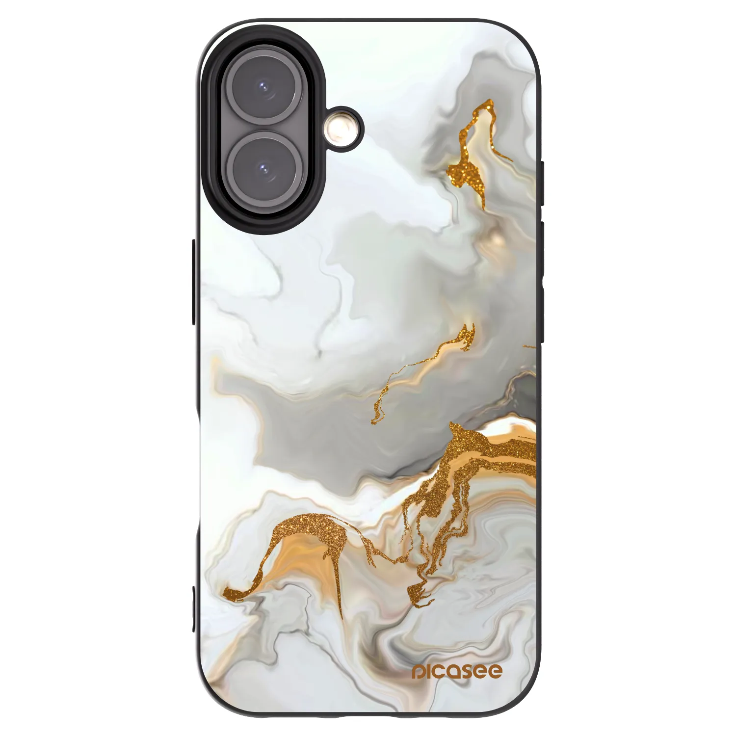 Picasee Apple iPhone 16 Hülle - Schwarzes Silikon - Her