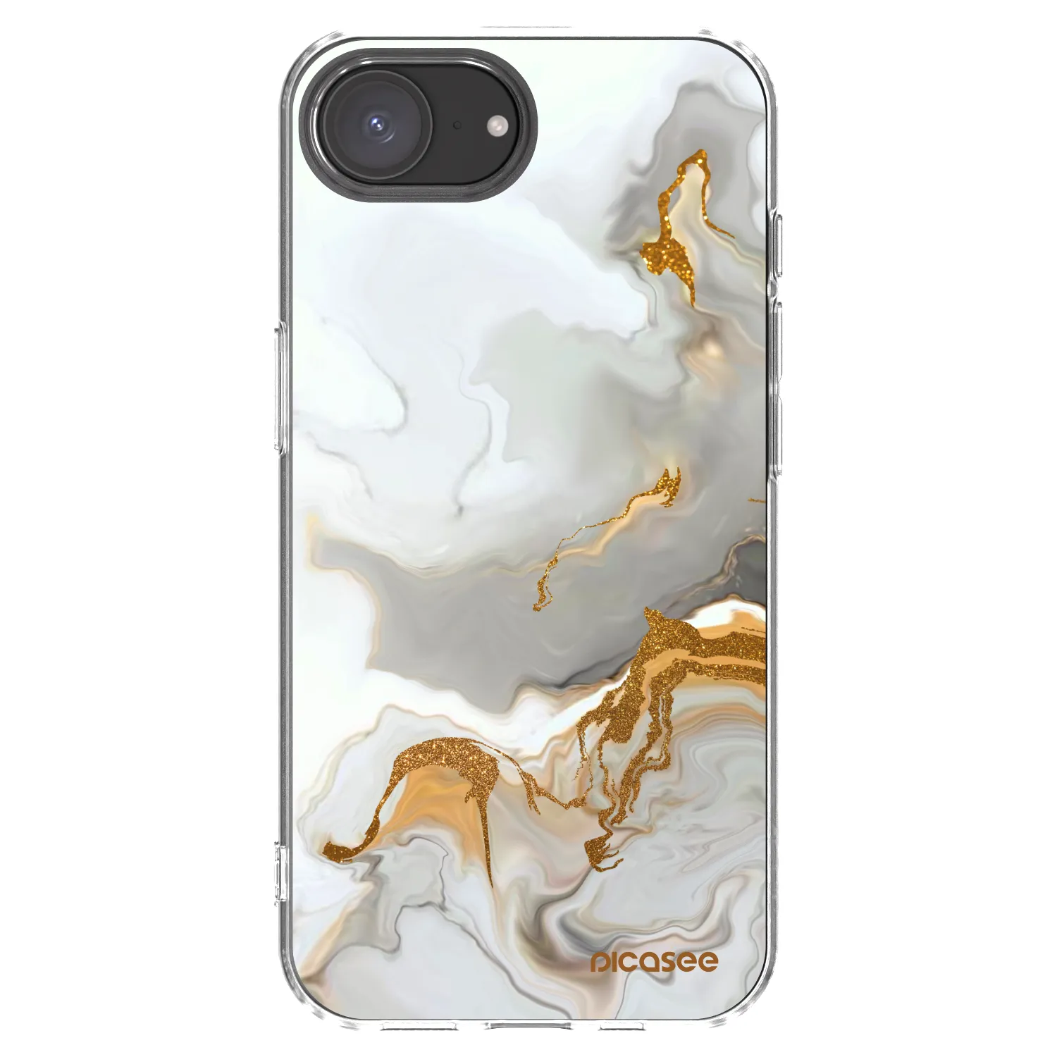 Picasee Apple iPhone 16e Hülle - Transparentes Silikon - Her
