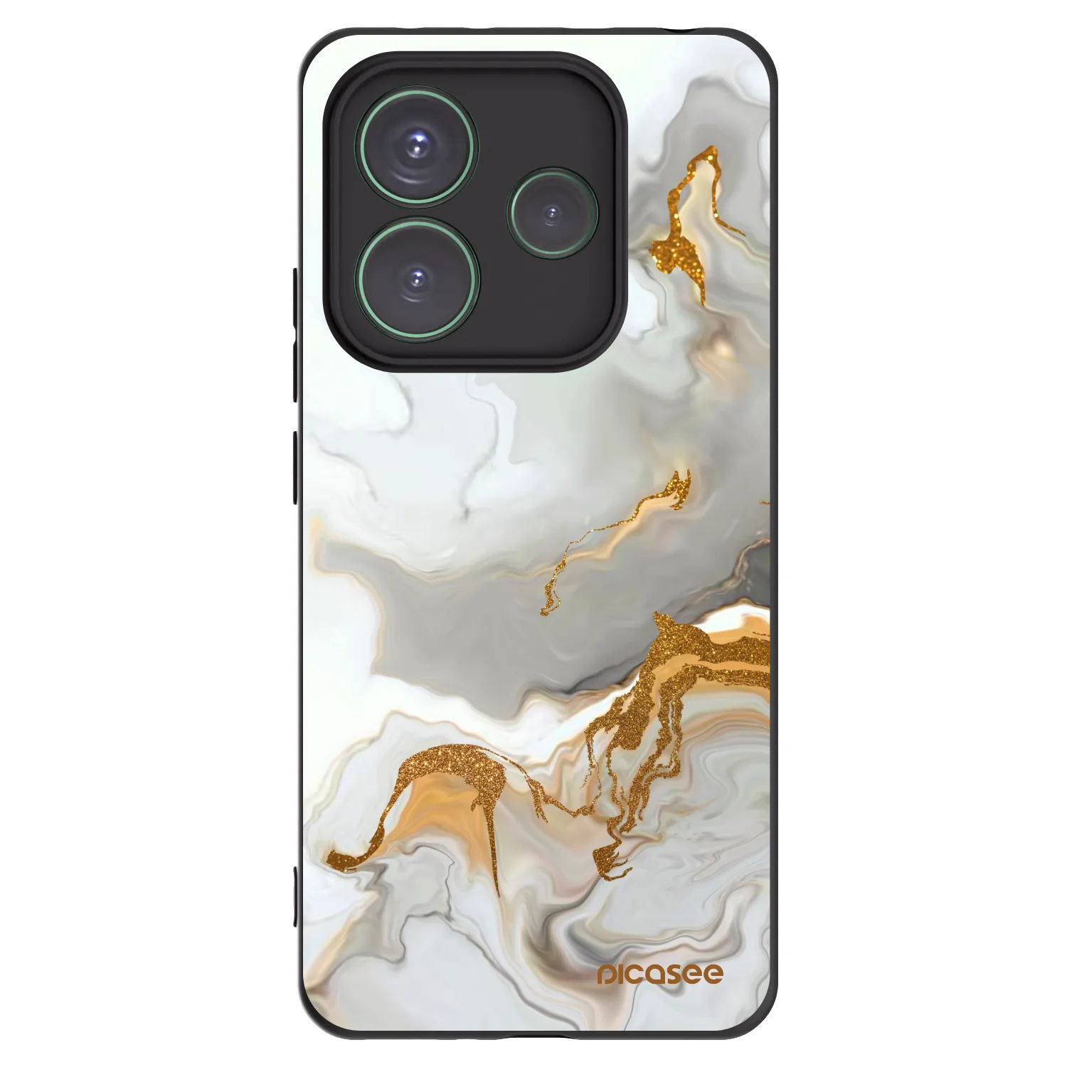 Picasee Xiaomi Redmi Note 14 5G Hülle - Schwarzes Silikon - Her