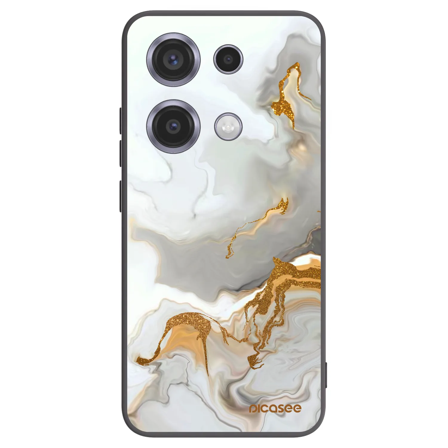 Picasee Xiaomi Redmi Note 14S Hülle - Schwarzes Silikon - Her