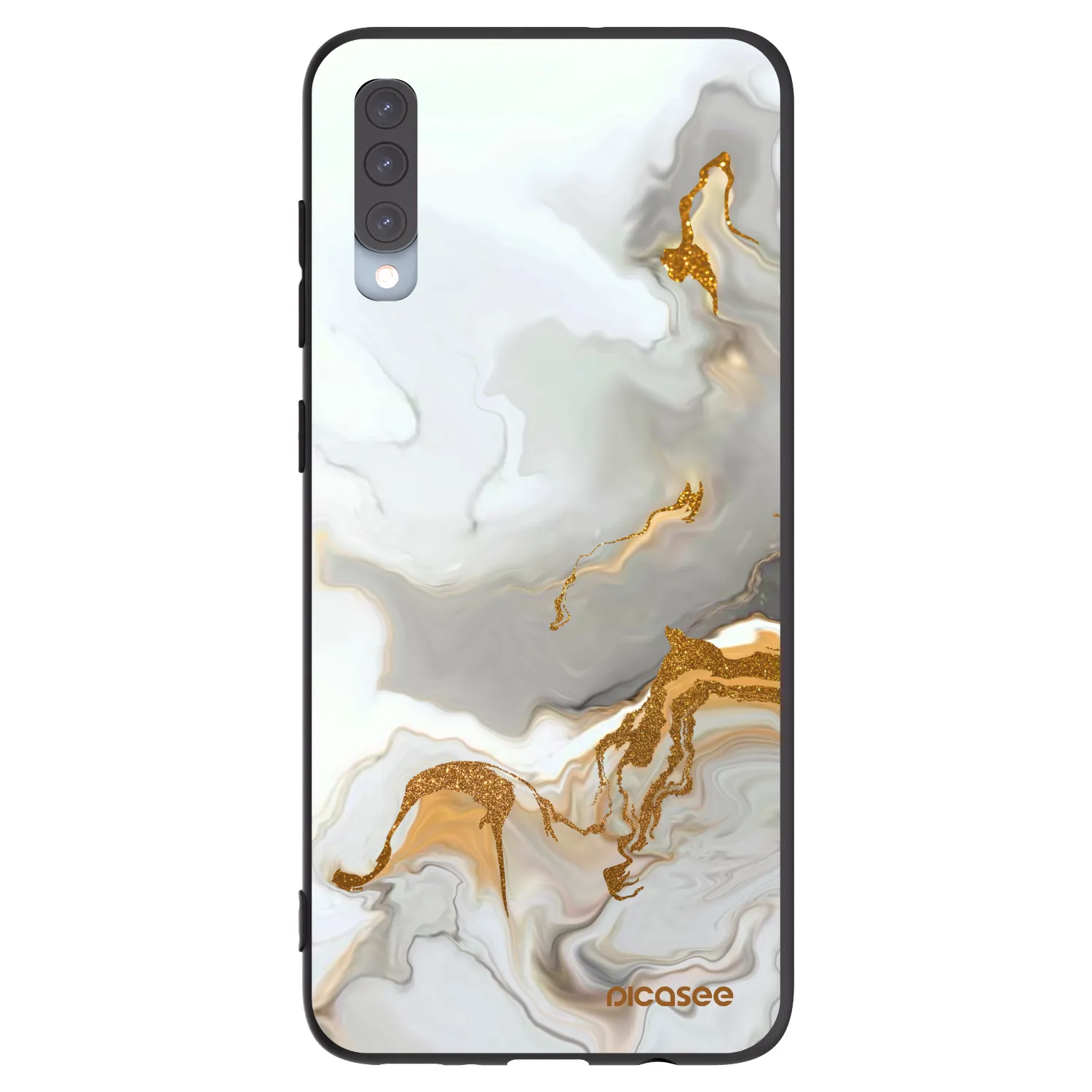 Picasee Samsung Galaxy A70 A705F Hülle - Schwarzes Silikon - Her