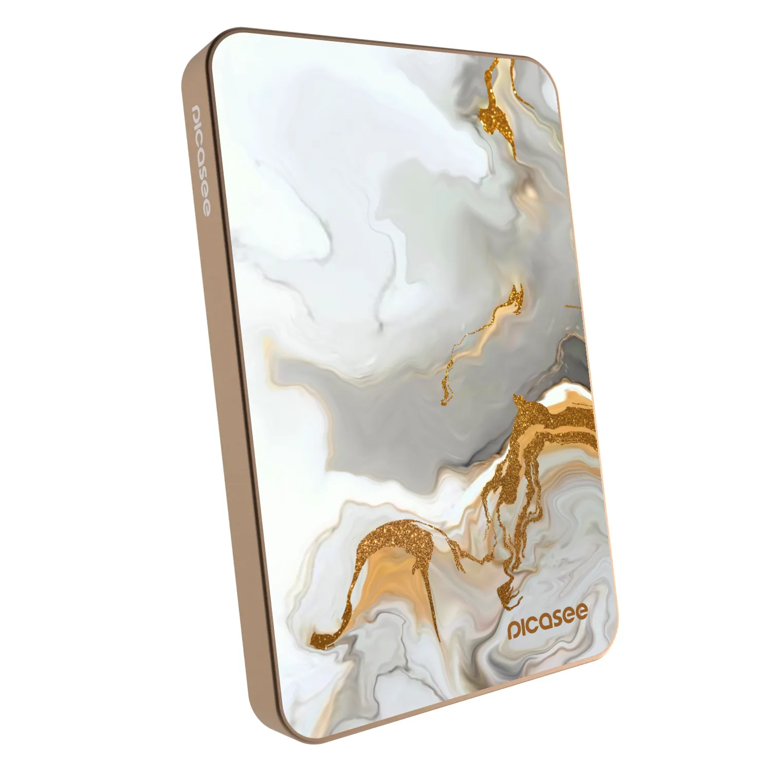 Picasee Powerbank mit MagSafe 5 000 mAh Golden - Her