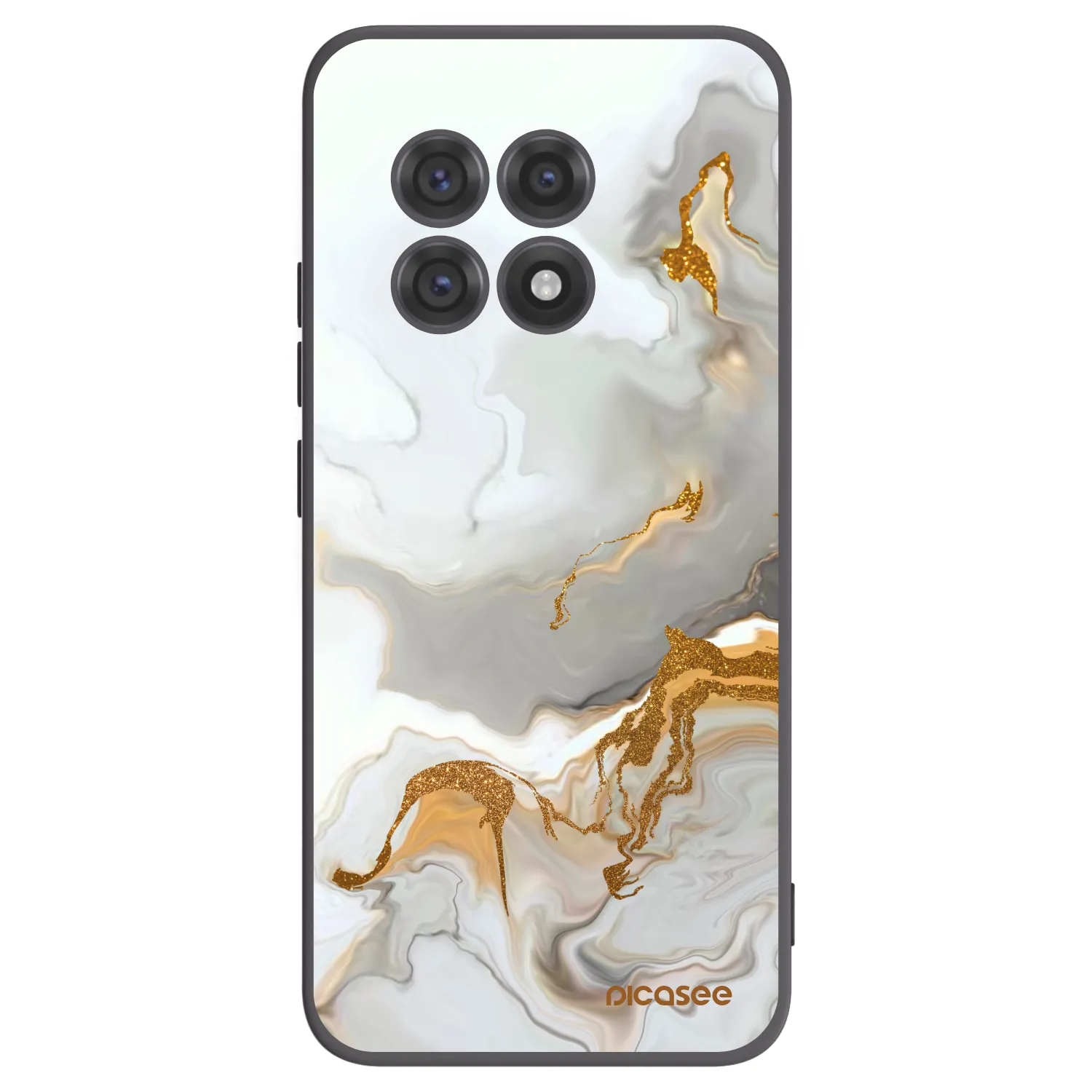 Picasee OnePlus 13R 5G Hülle - Schwarzes Silikon - Her