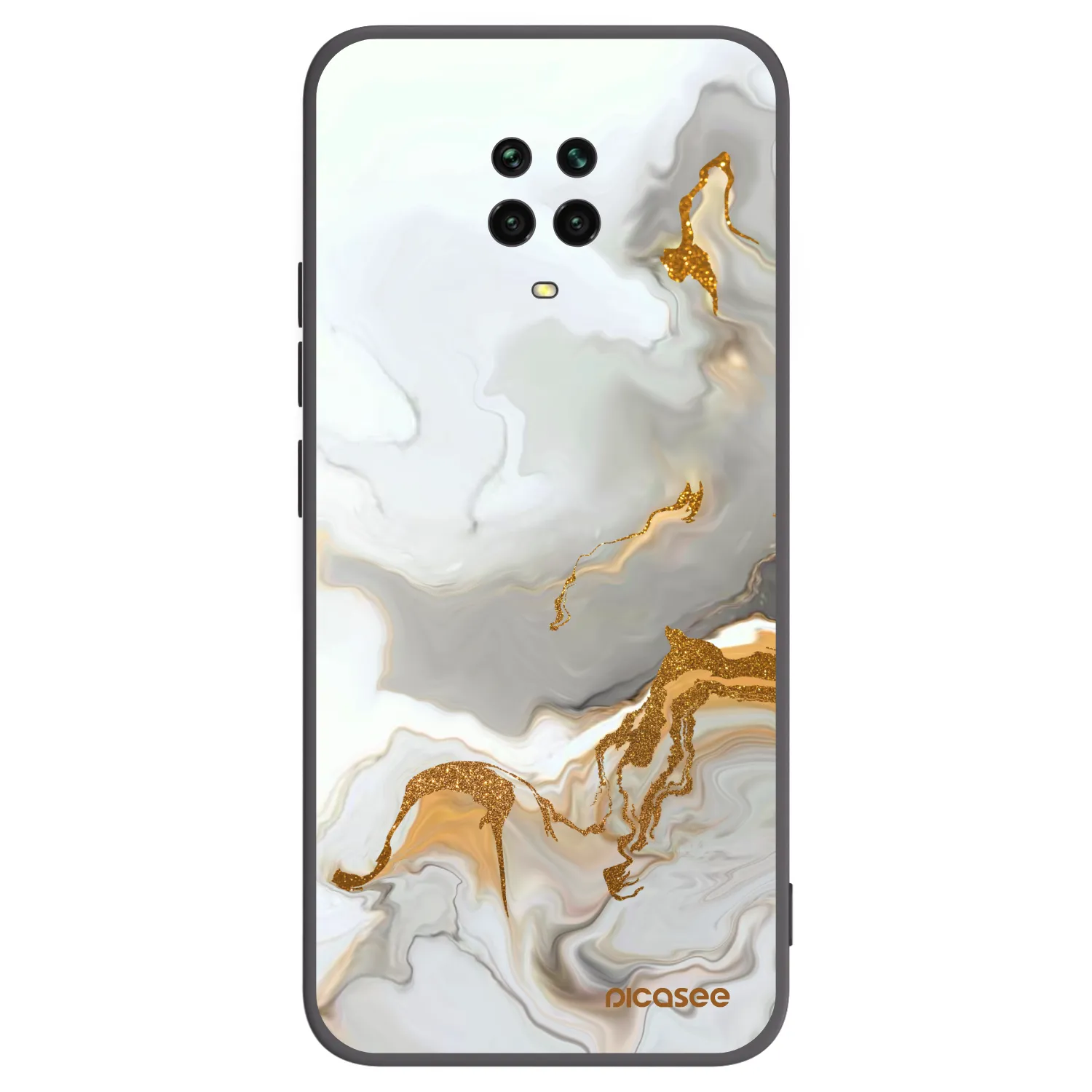 Picasee Xiaomi Redmi Note 9 Pro Hülle - Schwarzes Silikon - Her