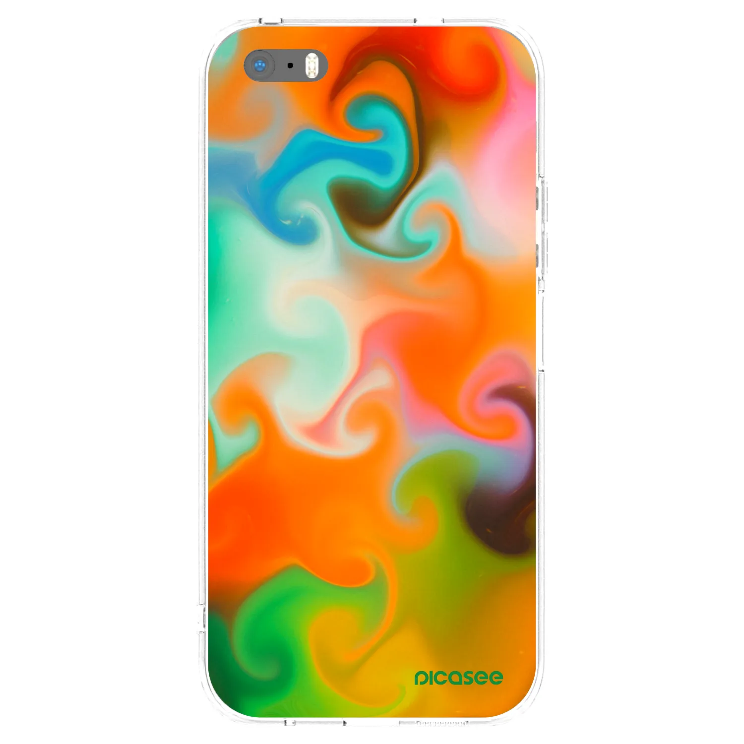 Picasee Apple iPhone 5/5S/SE Hülle - Transparentes Silikon - Juice