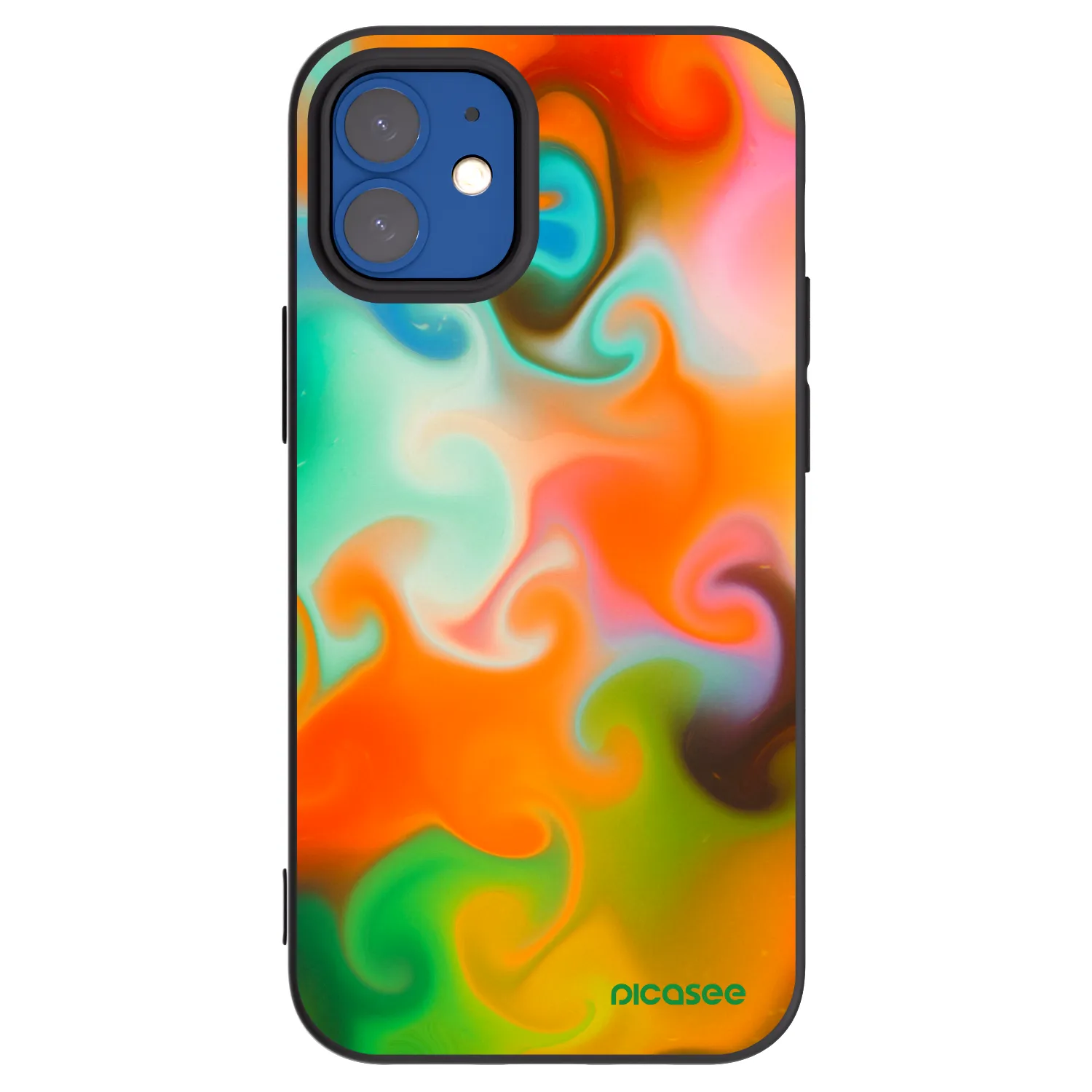 Picasee Apple iPhone 12 mini Hülle - Schwarzes Silikon - Juice