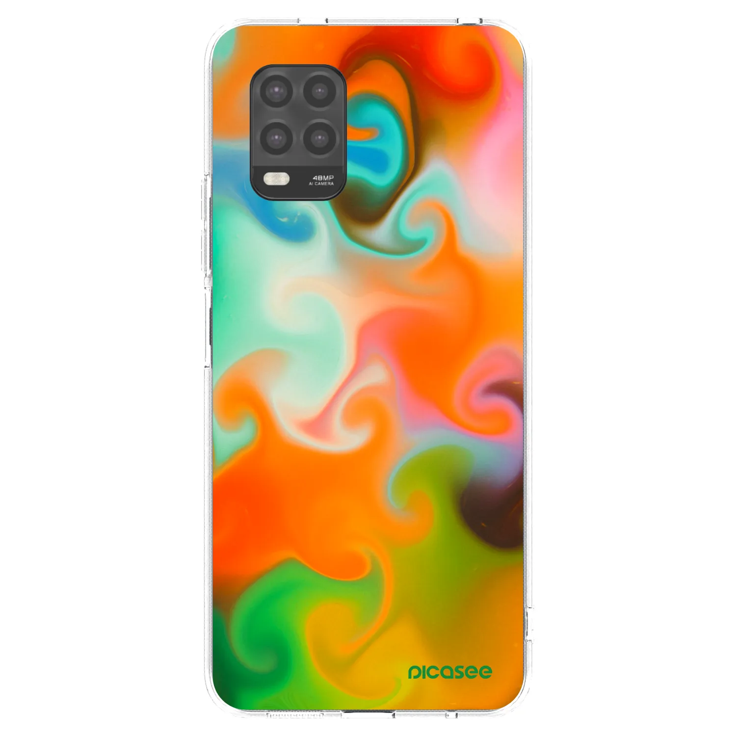 Picasee Xiaomi Mi 10 Lite Hülle - Transparentes Silikon - Juice