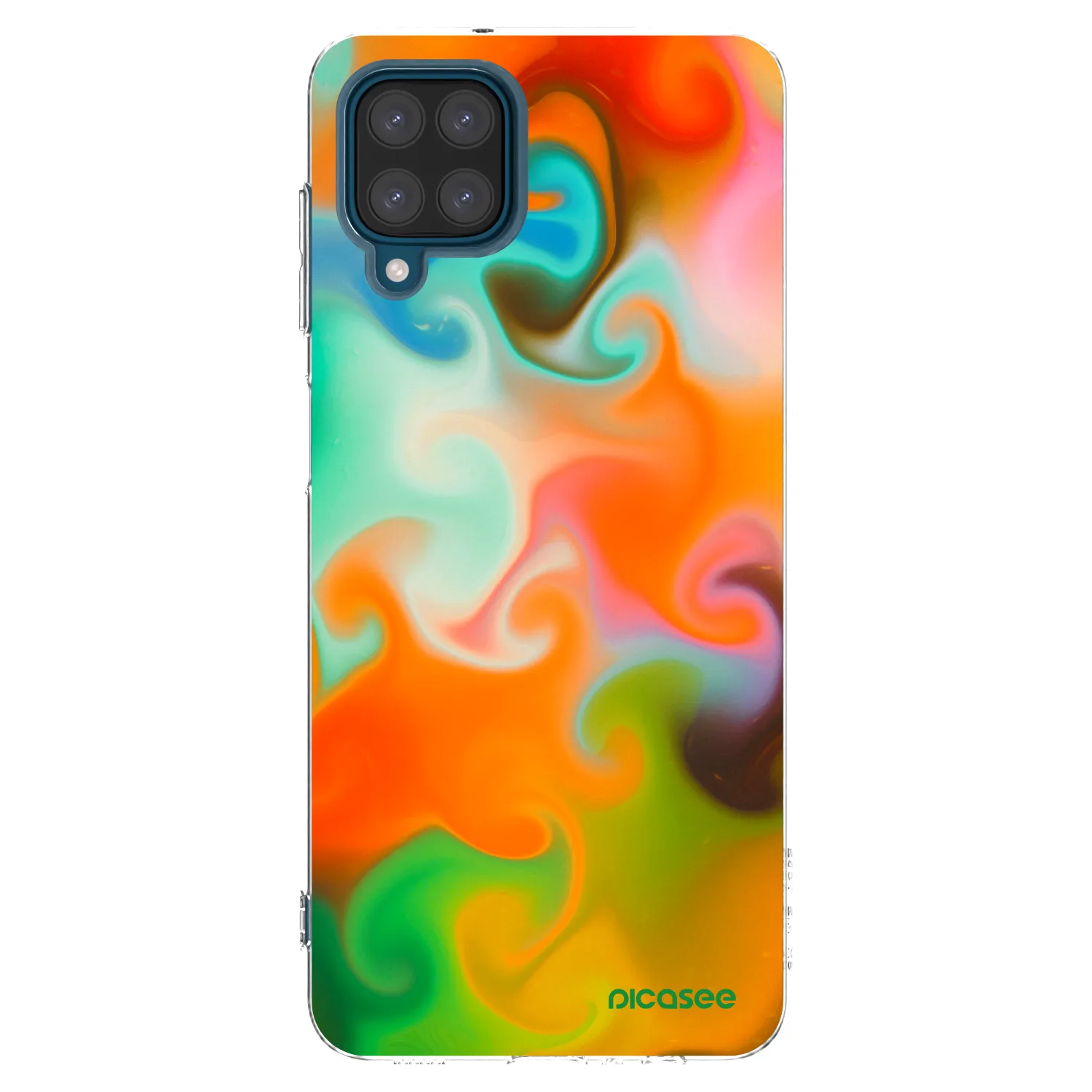 Picasee Samsung Galaxy A12 A125F Hülle - Transparentes Silikon - Juice