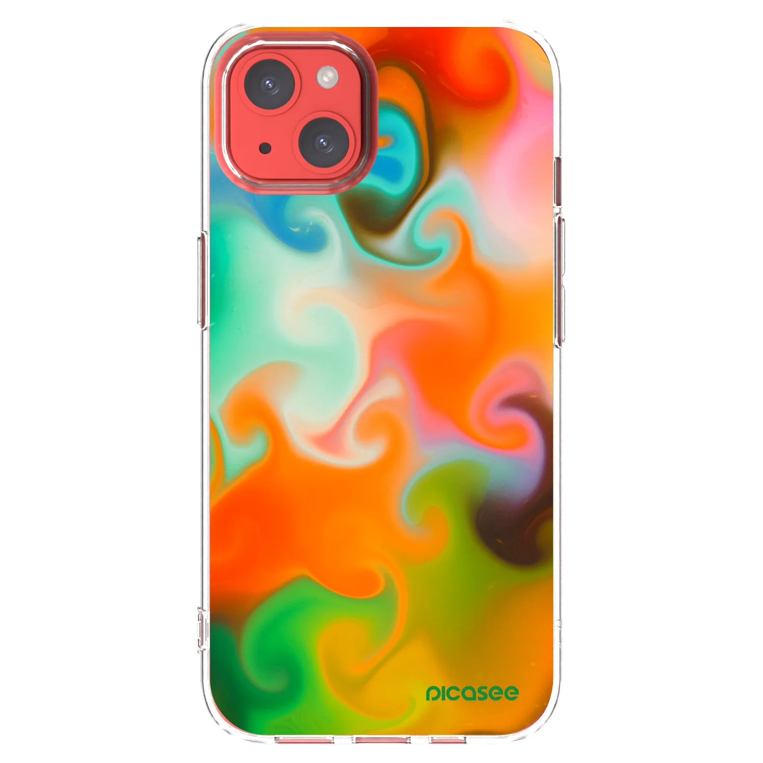 Picasee Apple iPhone 13 Hülle - Transparentes Silikon - Juice