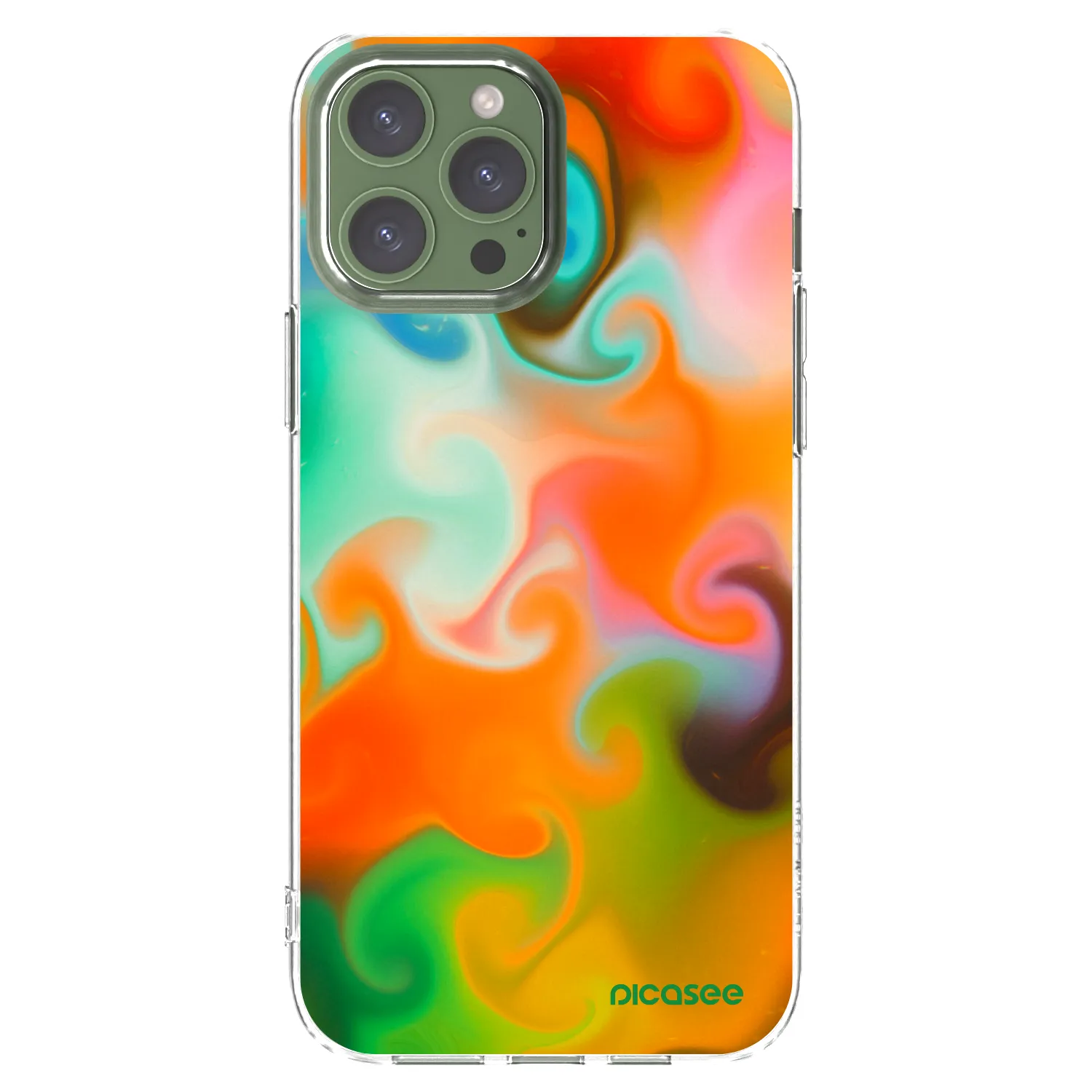 Picasee Apple iPhone 13 Pro Max Hülle - Transparentes Silikon - Juice