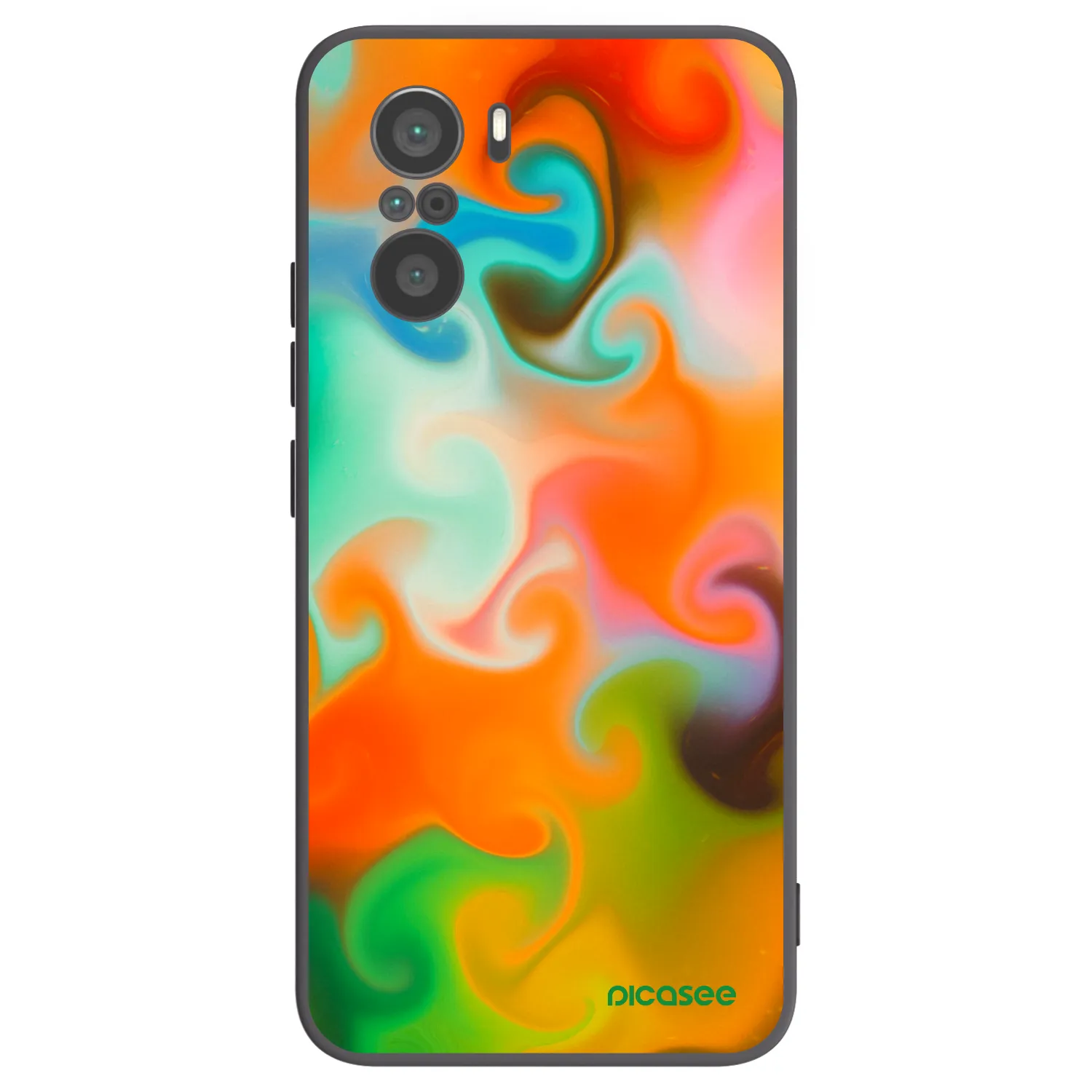 Picasee Xiaomi Poco F3 Hülle - Schwarzes Silikon - Juice