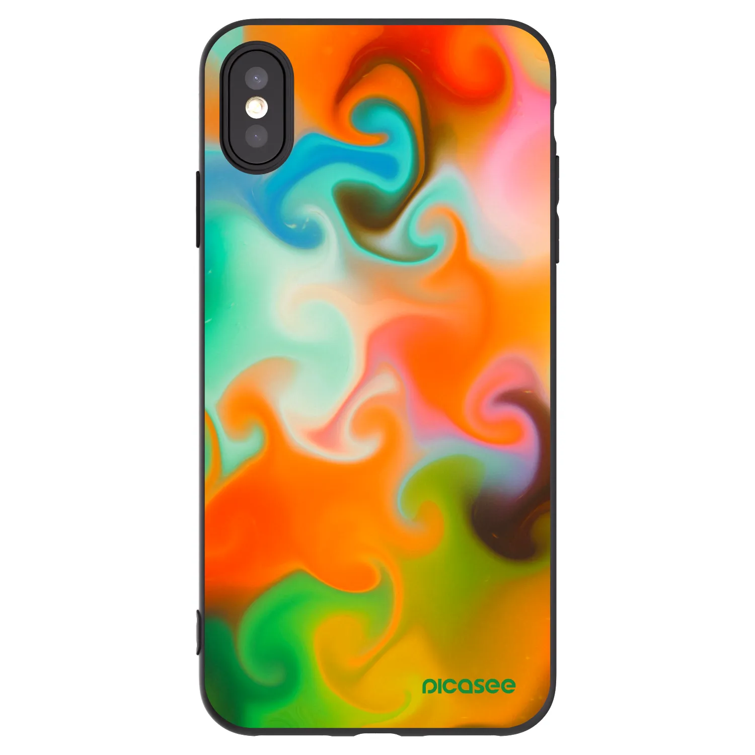 Picasee Apple iPhone XS Max Hülle - Schwarzes Silikon - Juice