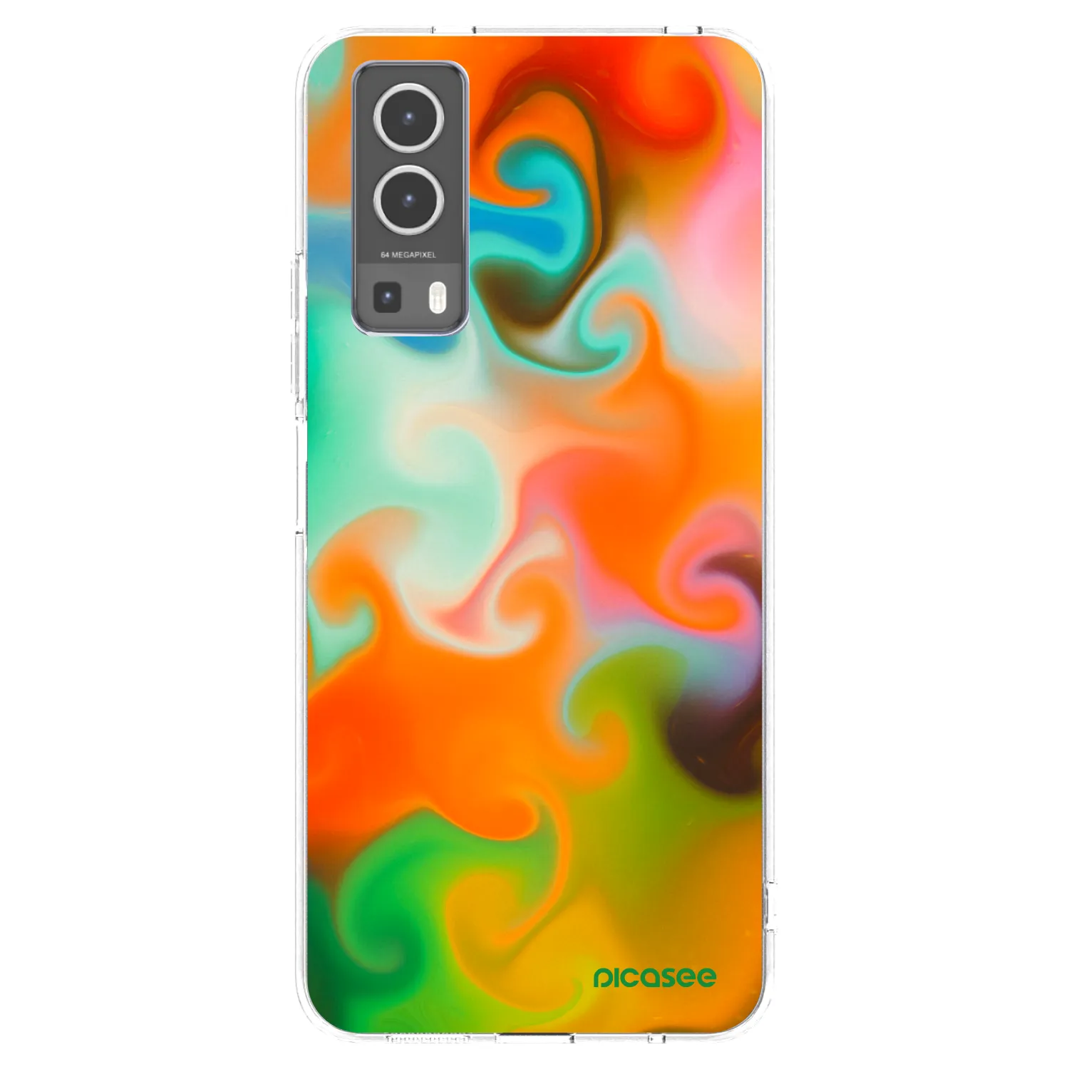 Picasee Vivo Y72 5G Hülle - Transparentes Silikon - Juice