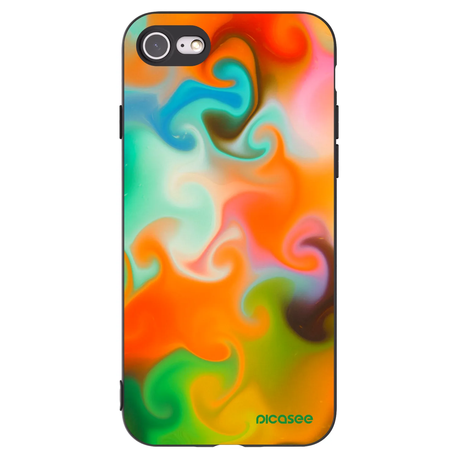 Picasee Apple iPhone SE 2022 Hülle - Schwarzes Silikon - Juice