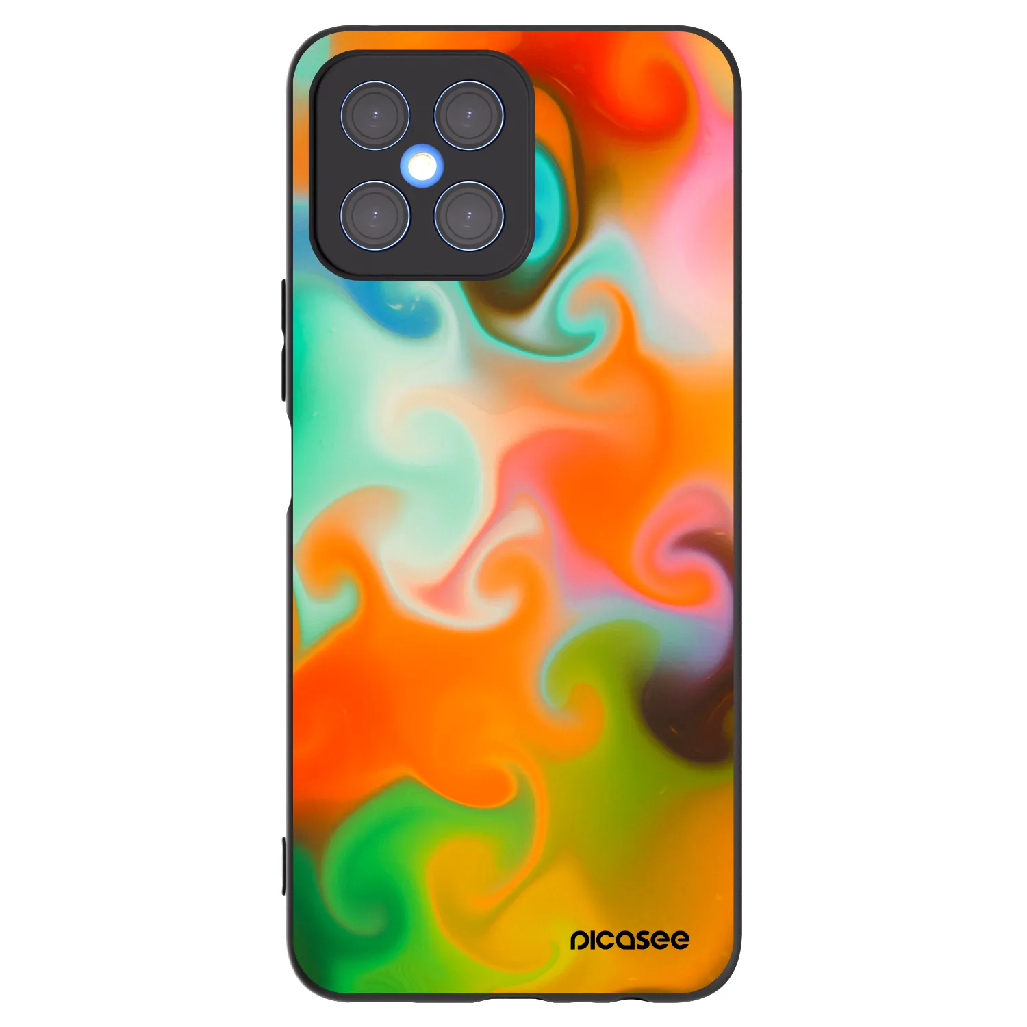 Picasee Honor X8 4G Hülle - Schwarzes Silikon - Juice