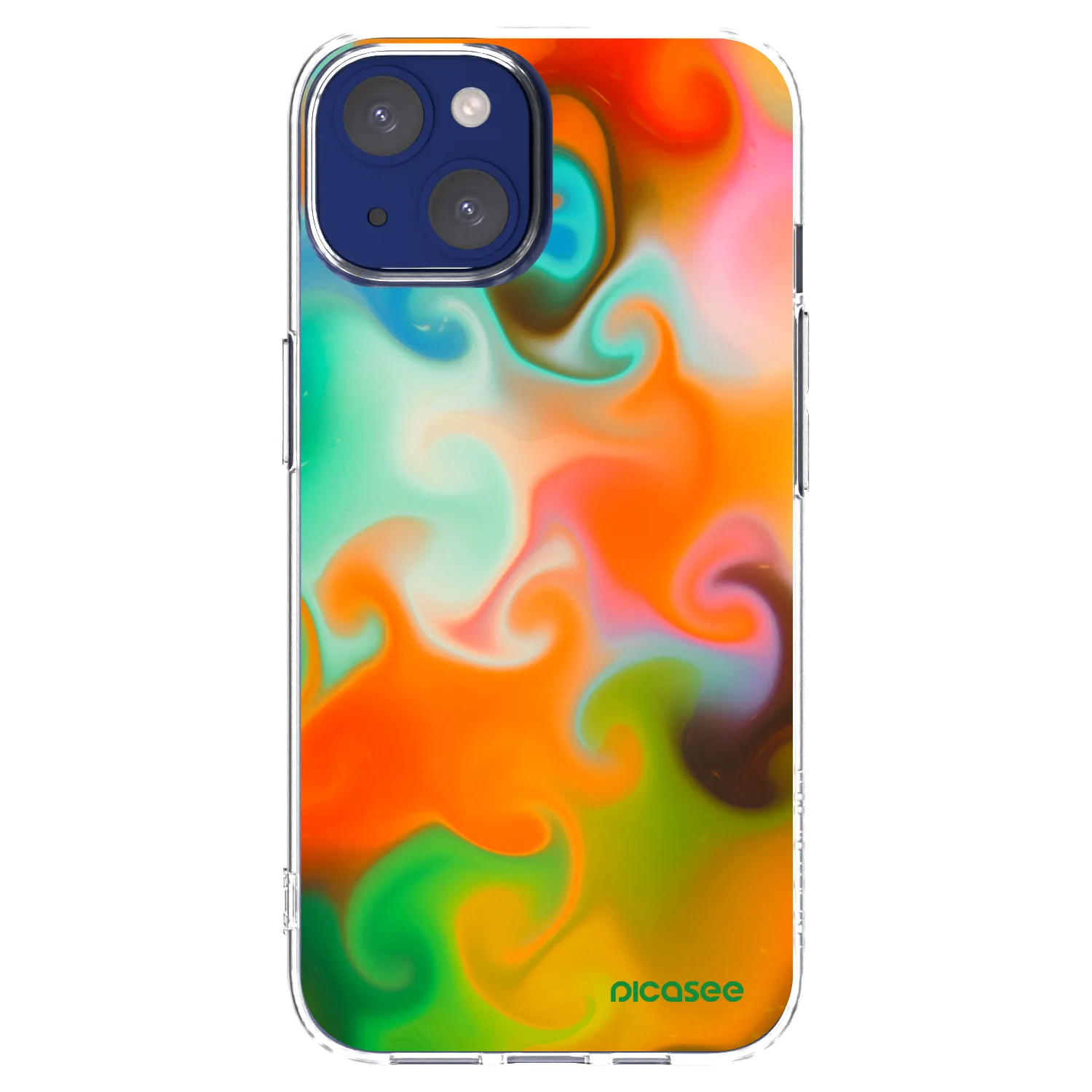 Picasee Apple iPhone 14 Hülle - Transparentes Silikon - Juice