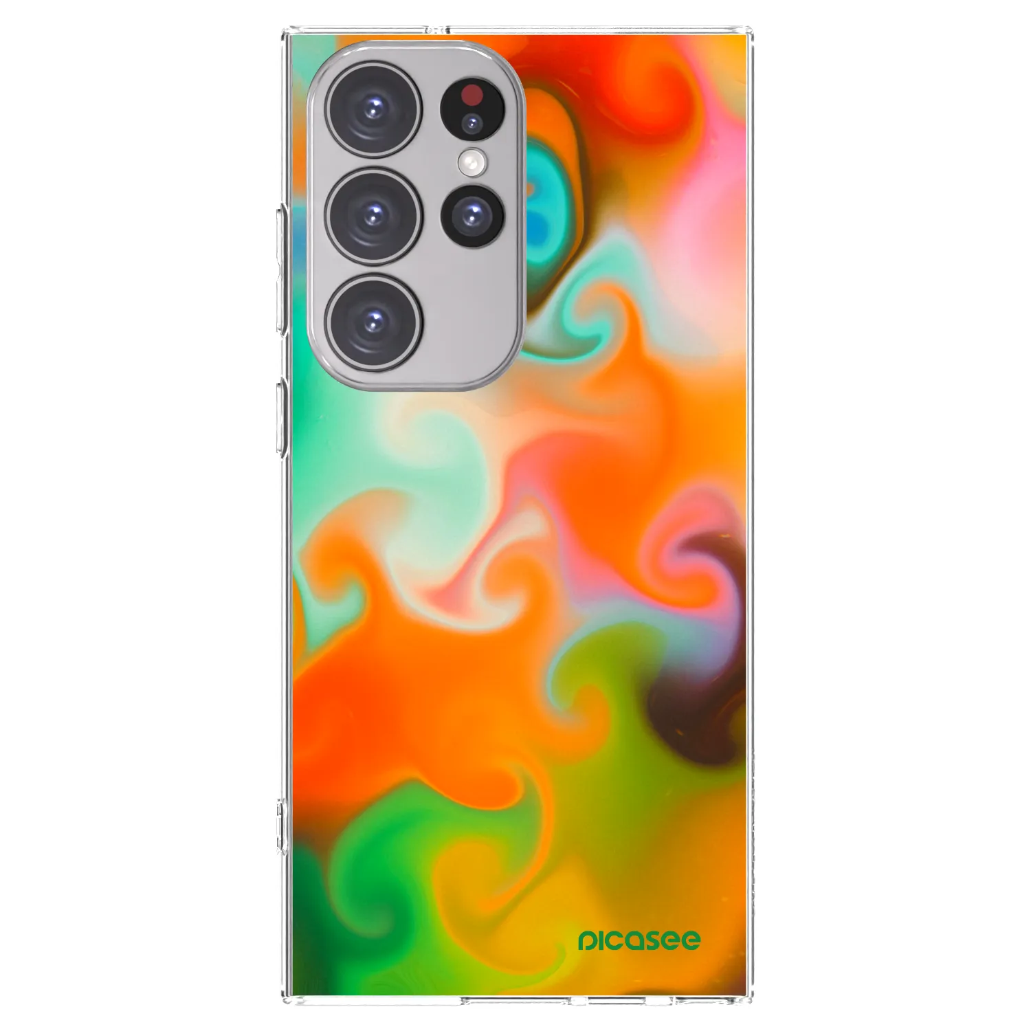 Picasee Samsung Galaxy S23 Ultra 5G Hülle - Transparentes Silikon - Juice