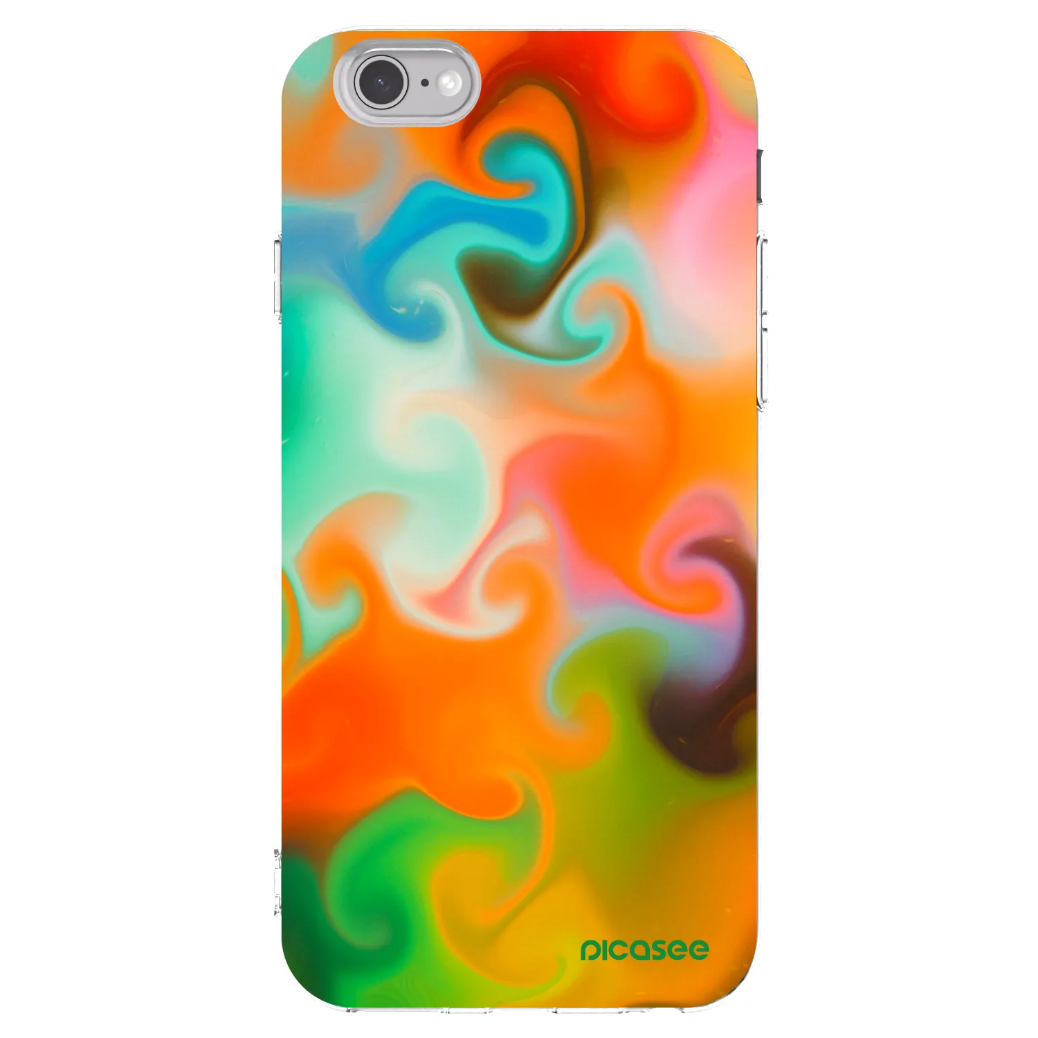 Picasee Apple iPhone 6/6S Hülle - Transparentes Silikon - Juice