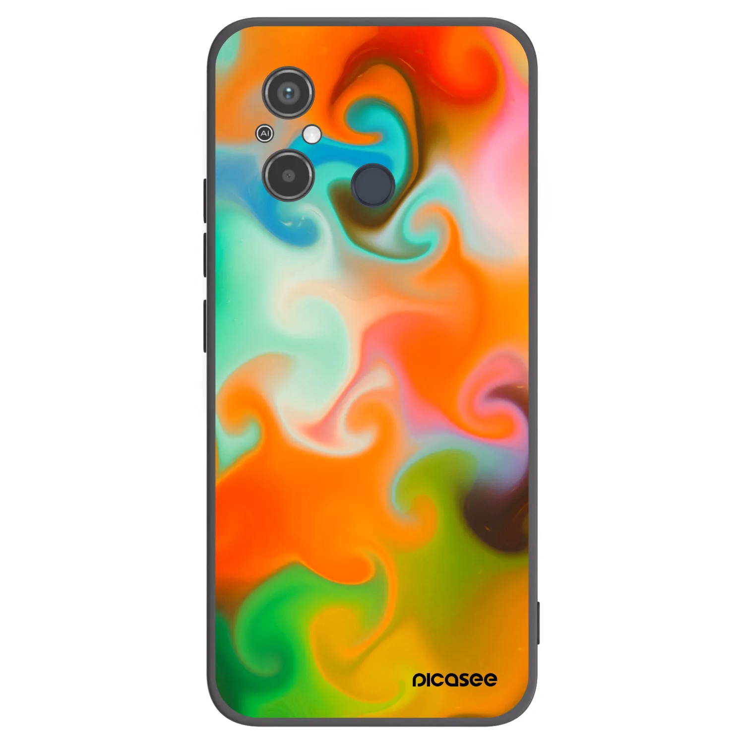 Picasee Xiaomi Redmi 12C Hülle - Schwarzes Silikon - Juice