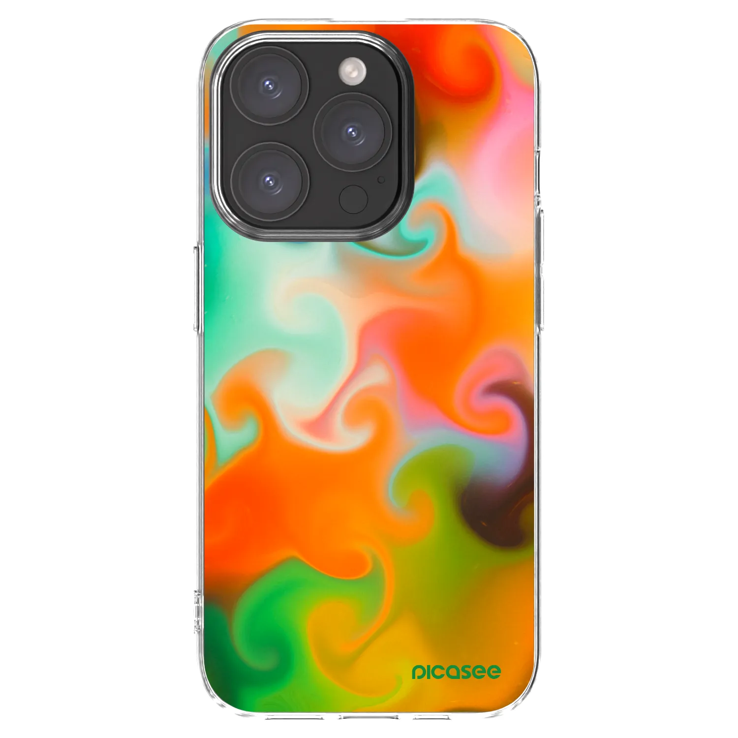 Picasee Apple iPhone 15 Pro Hülle - Transparentes Silikon - Juice