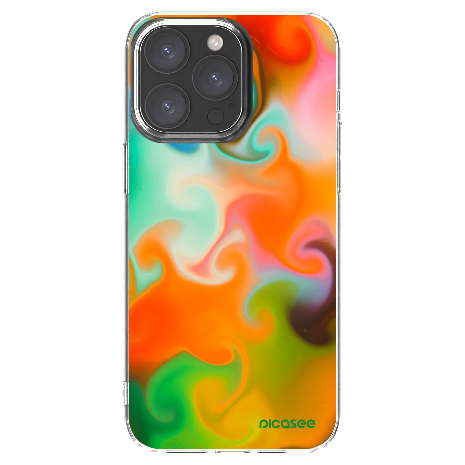 Picasee Apple iPhone 15 Pro Max Hülle - Transparentes Silikon - Juice