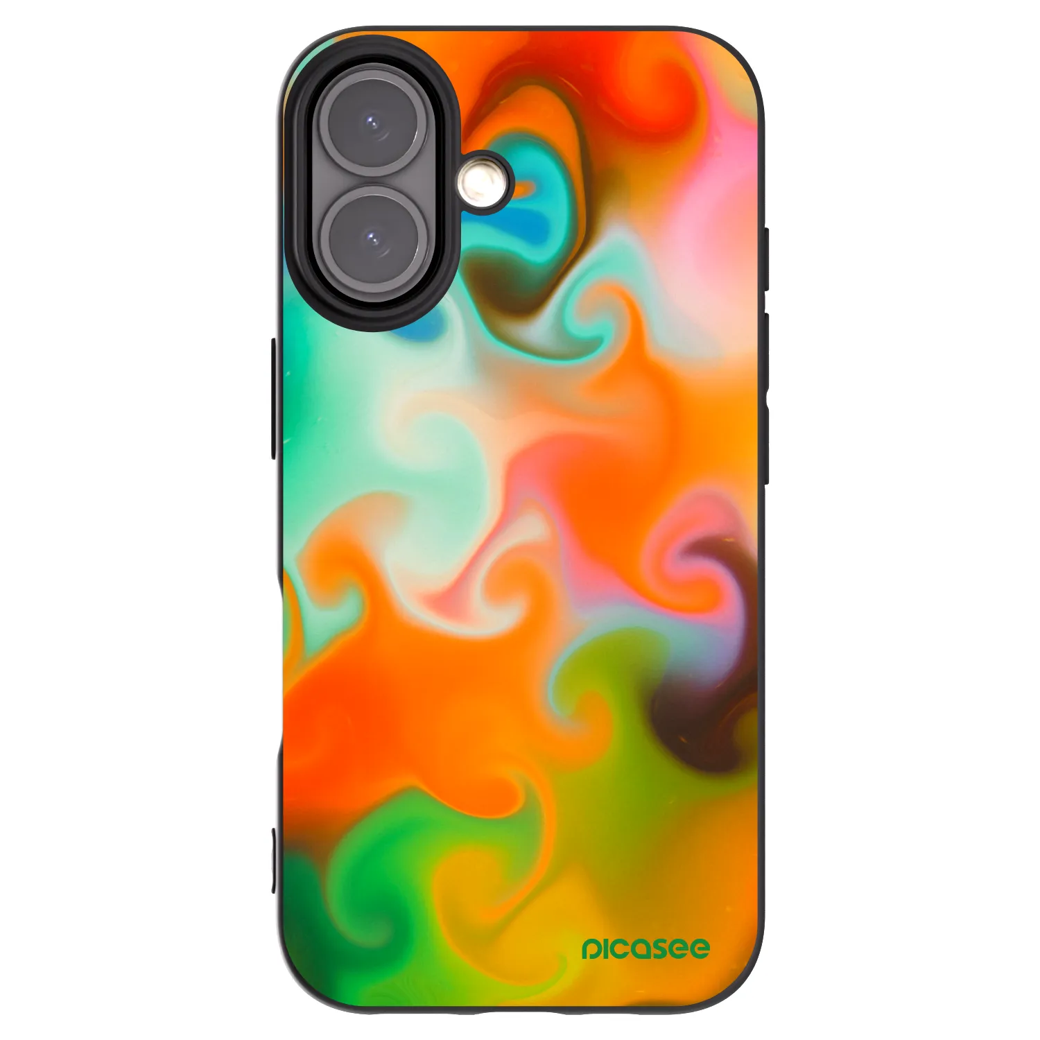 Picasee Apple iPhone 16 Hülle - Schwarzes Silikon - Juice