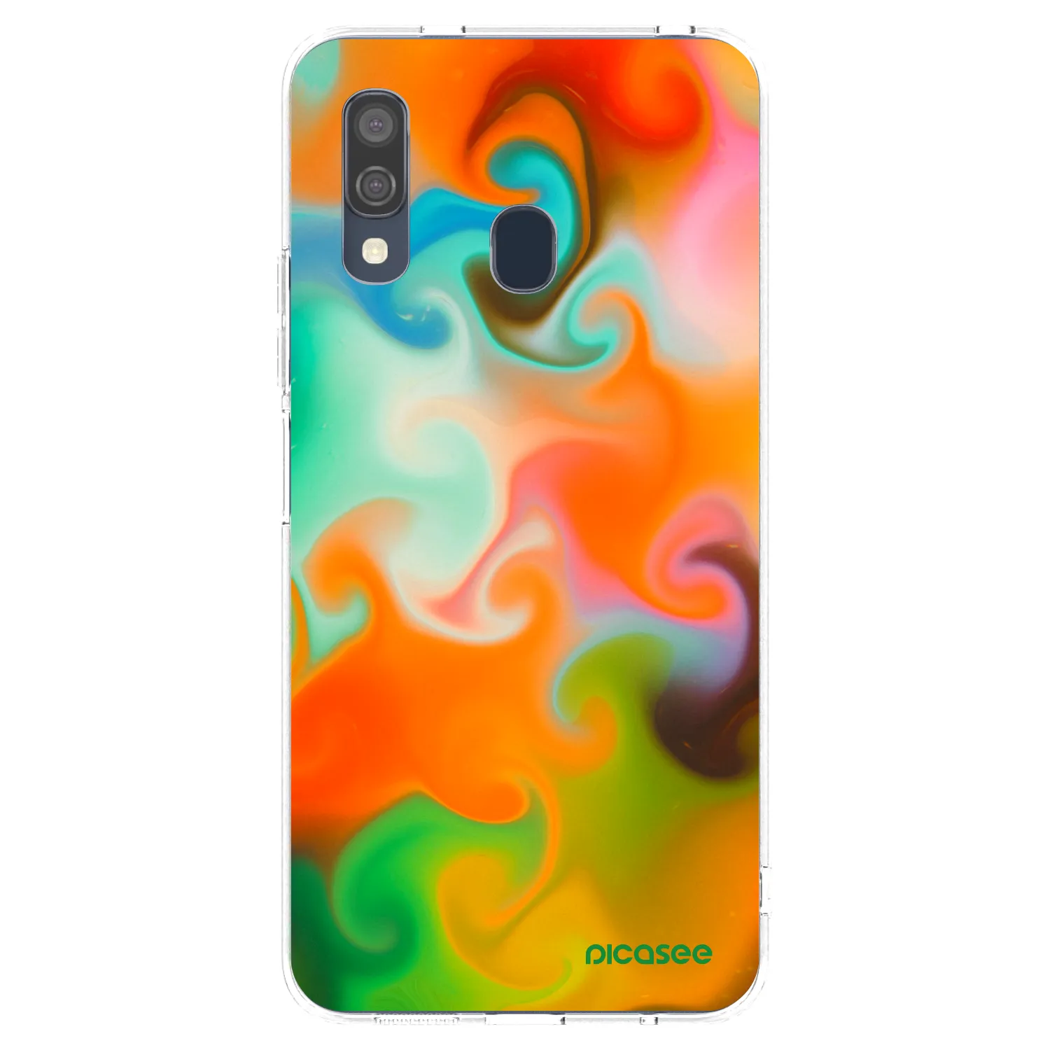 Picasee Samsung Galaxy A40 A405F Hülle - Transparentes Silikon - Juice