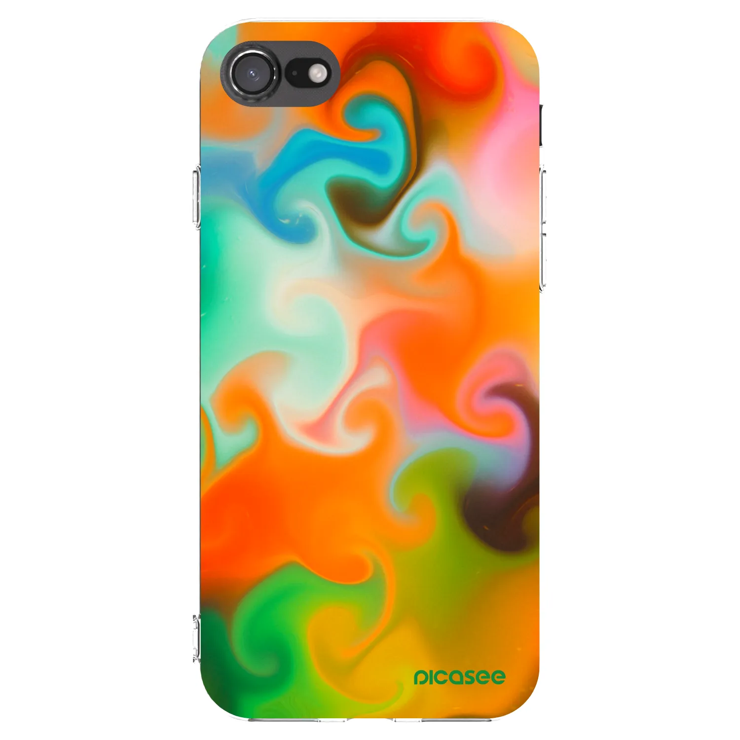 Picasee Apple iPhone 8 Hülle - Transparentes Silikon - Juice