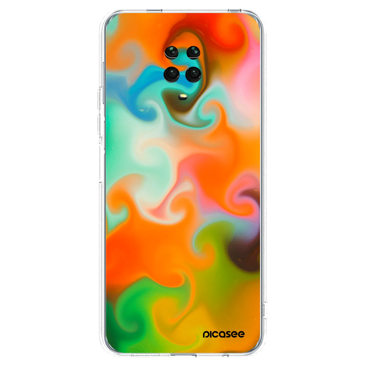 Picasee Xiaomi Redmi Note 9S Hülle - Transparentes Silikon - Juice