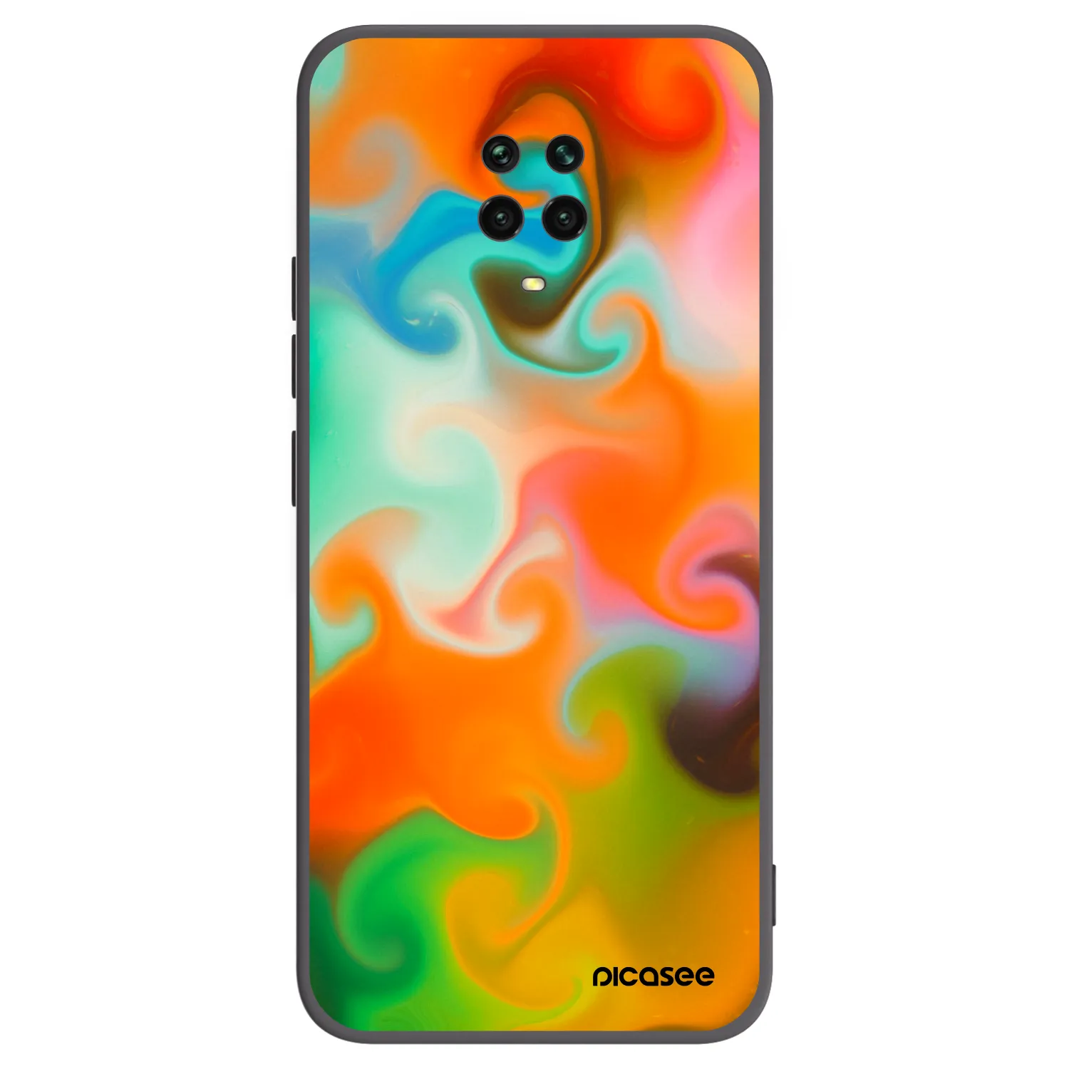 Picasee Xiaomi Redmi Note 9S Hülle - Schwarzes Silikon - Juice