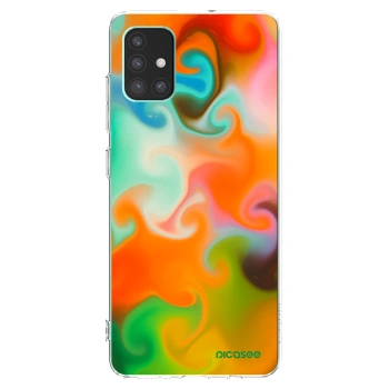 Picasee Samsung Galaxy M51 M515F Hülle - Transparentes Silikon - Juice