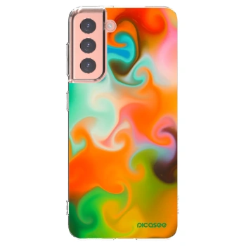 Picasee Samsung Galaxy S21 5G G991B Hülle - Transparentes Silikon - Juice