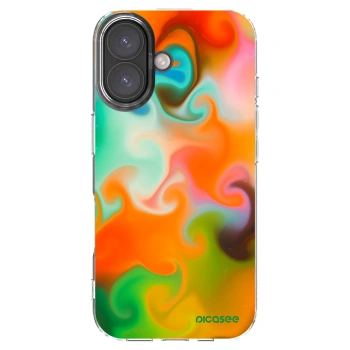 Picasee Apple iPhone 16 Hülle - Transparentes Silikon - Juice