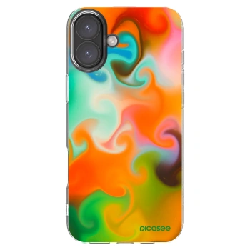 Picasee Apple iPhone 16 Plus Hülle - Transparentes Silikon - Juice