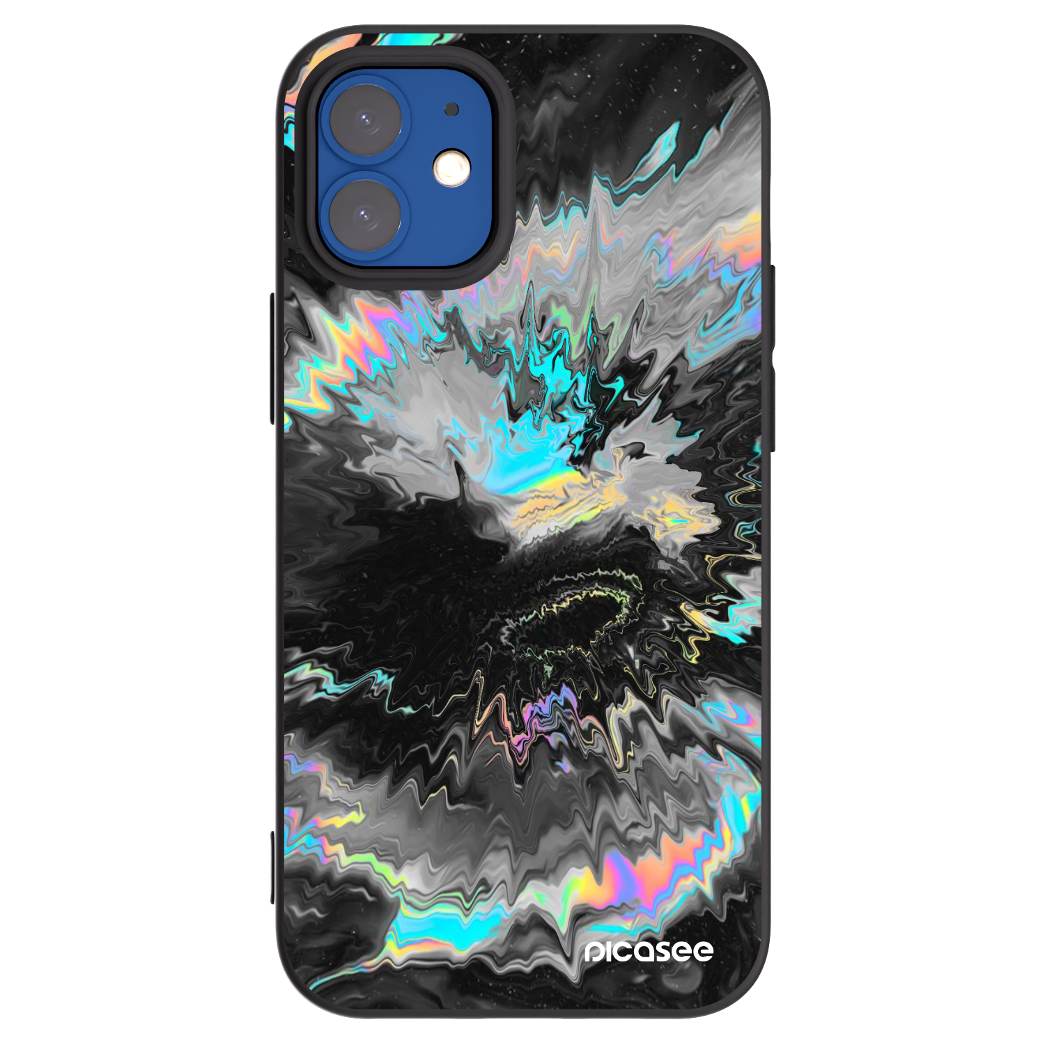 Picasee Apple iPhone 12 mini Hülle - Schwarzes Silikon - Magnetic