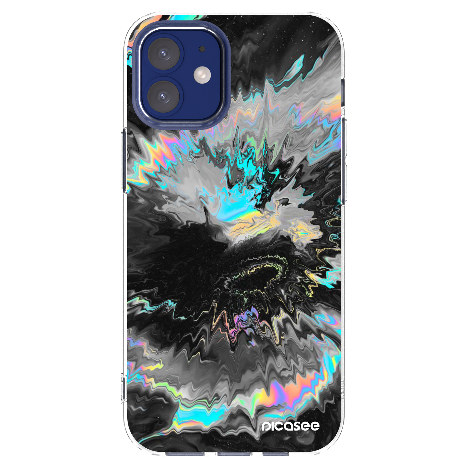 Picasee Apple iPhone 12 mini Hülle - Transparentes Silikon - Magnetic