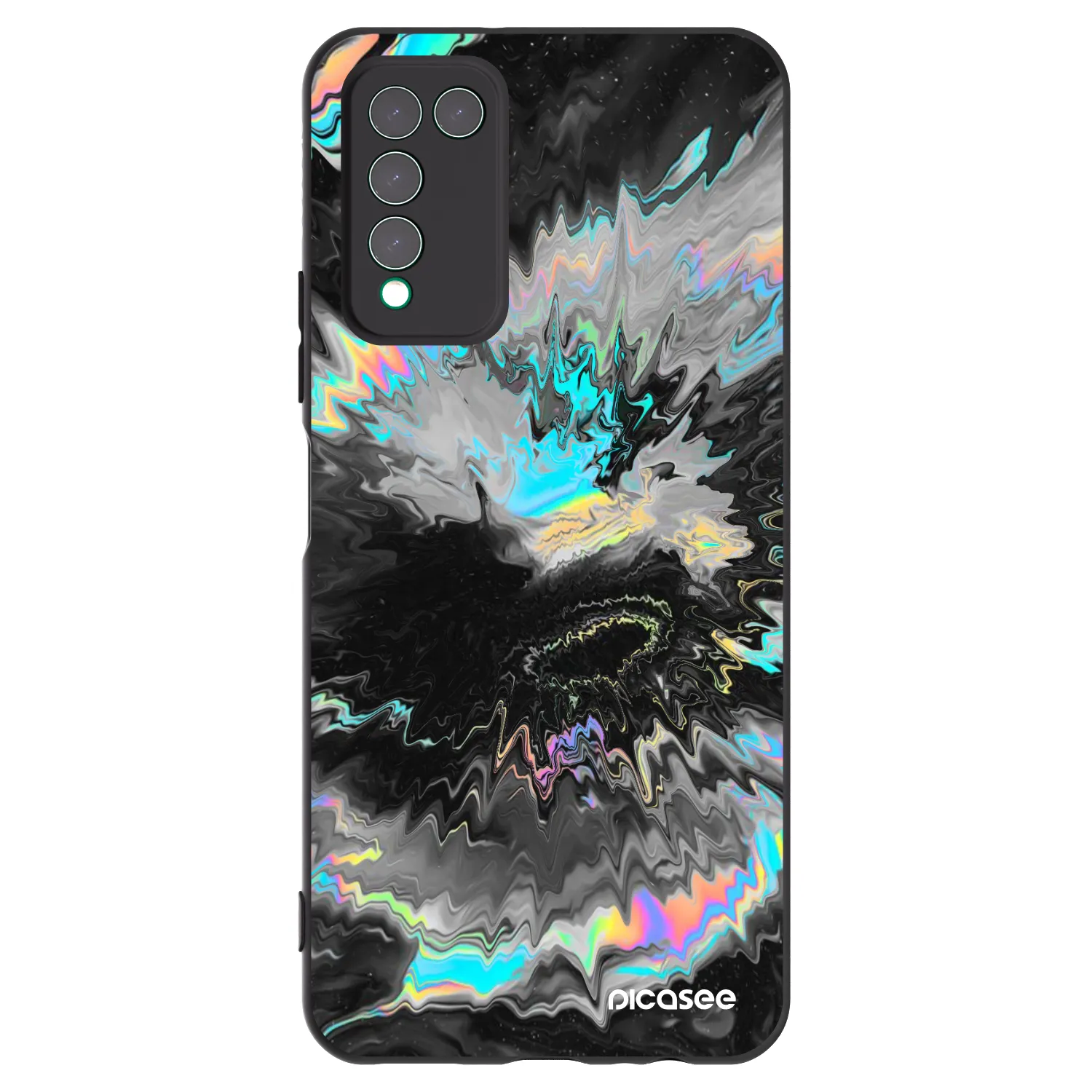Picasee Honor 10X Lite Hülle - Schwarzes Silikon - Magnetic