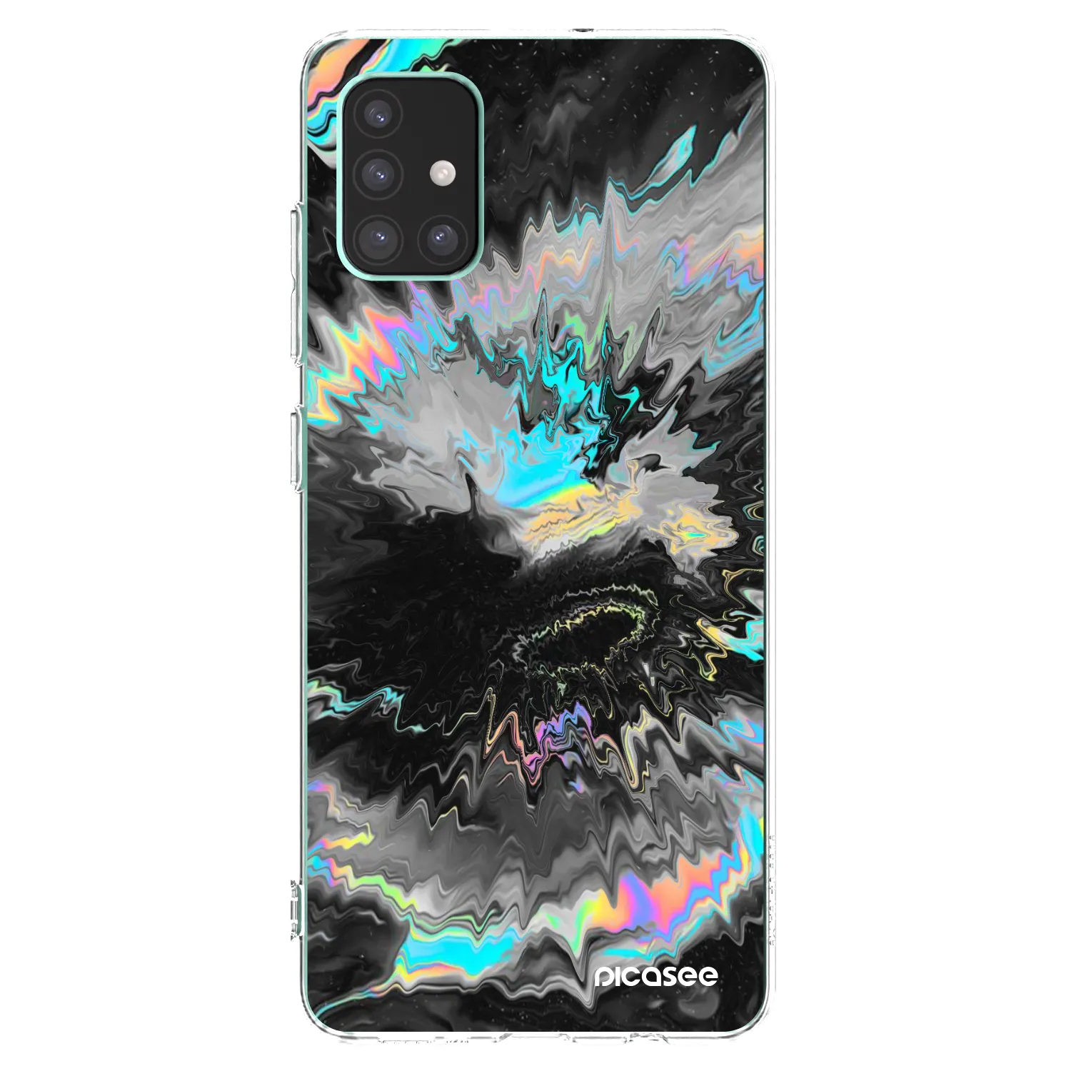 Picasee Samsung Galaxy M51 M515F Hülle - Transparentes Silikon - Magnetic