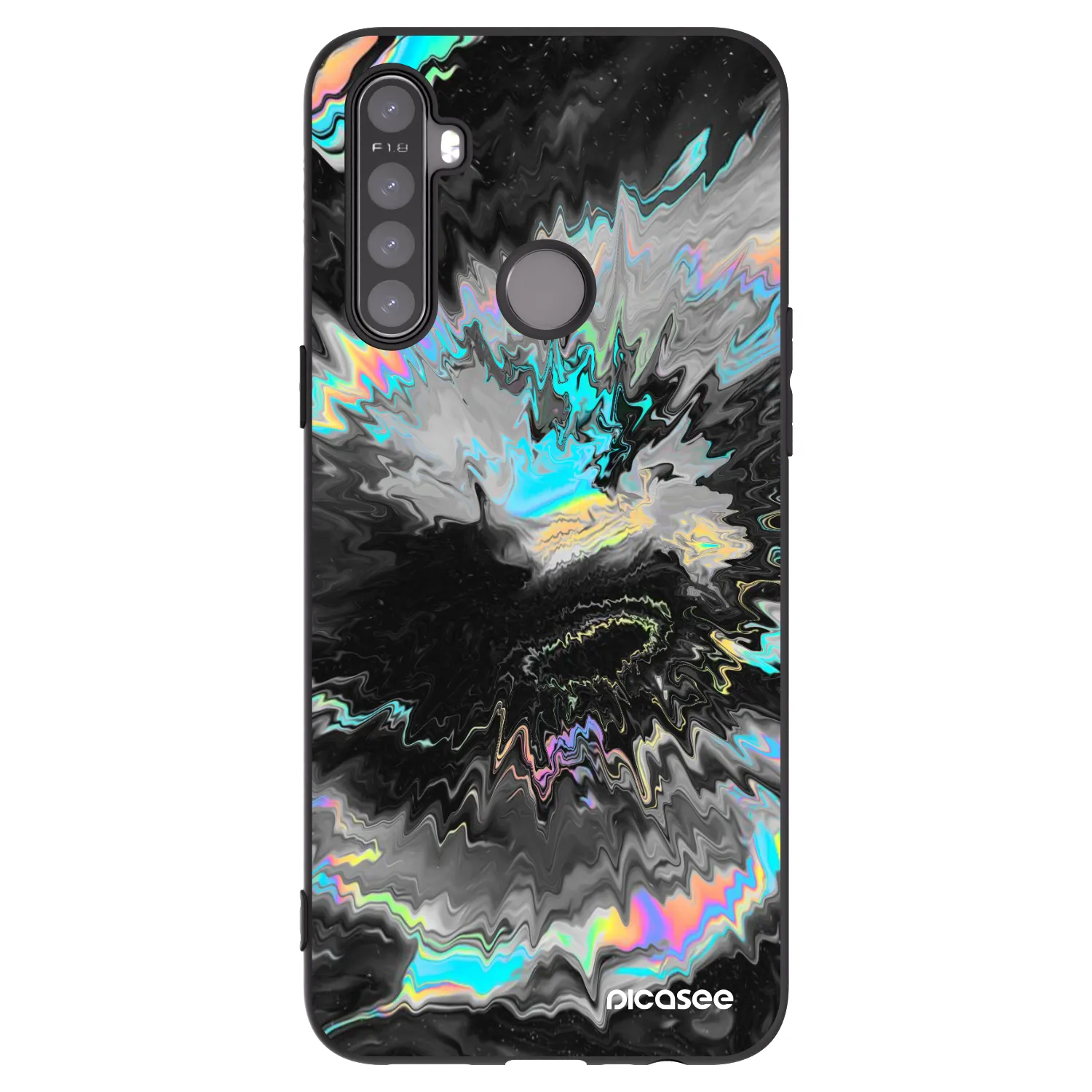 Picasee Realme 6i Hülle - Schwarzes Silikon - Magnetic