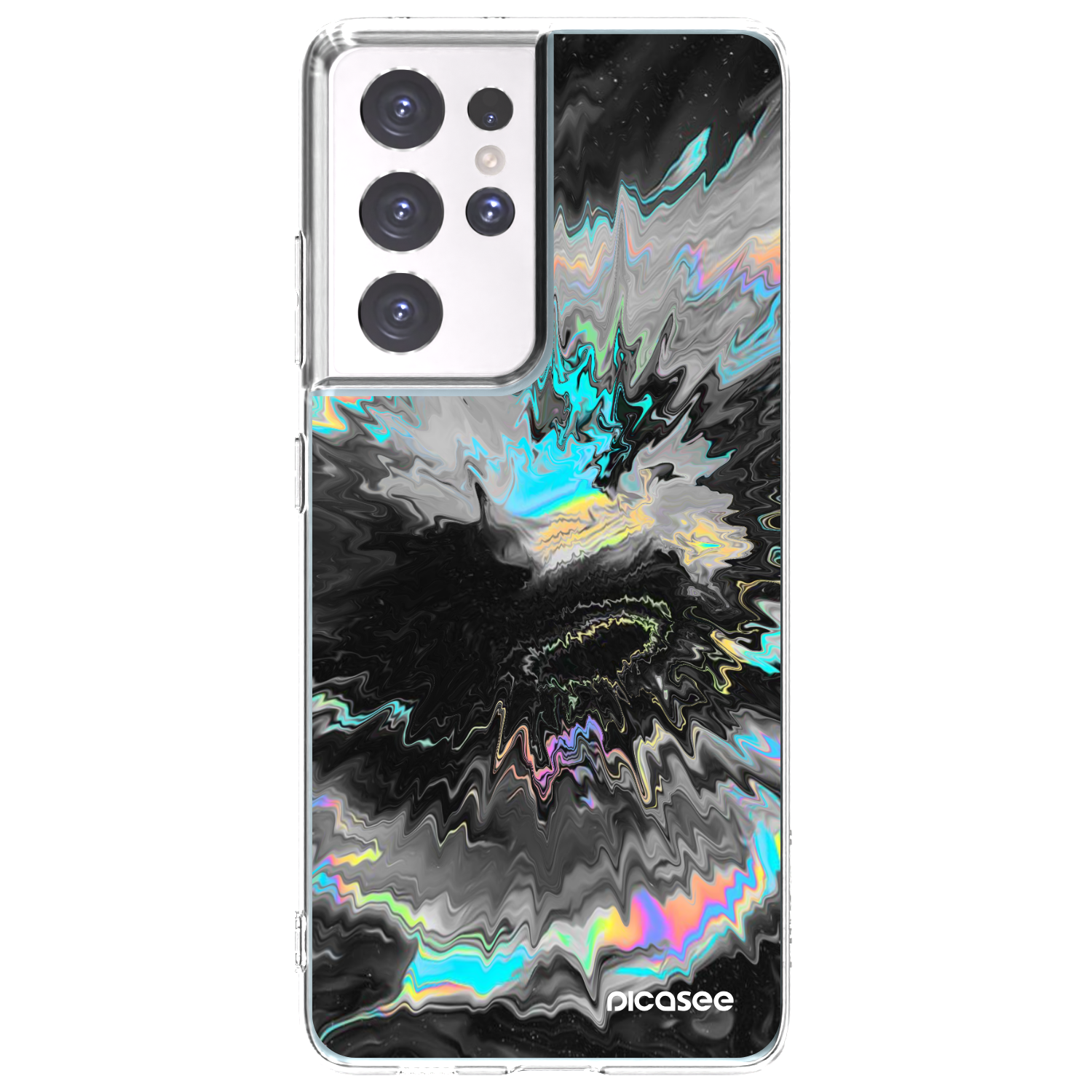 Picasee Samsung Galaxy S21 Ultra 5G G998B Hülle - Transparentes Silikon - Magnetic