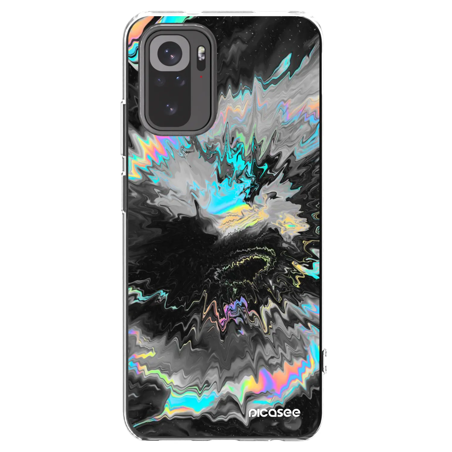 Picasee Xiaomi Redmi Note 10 Hülle - Transparentes Silikon - Magnetic