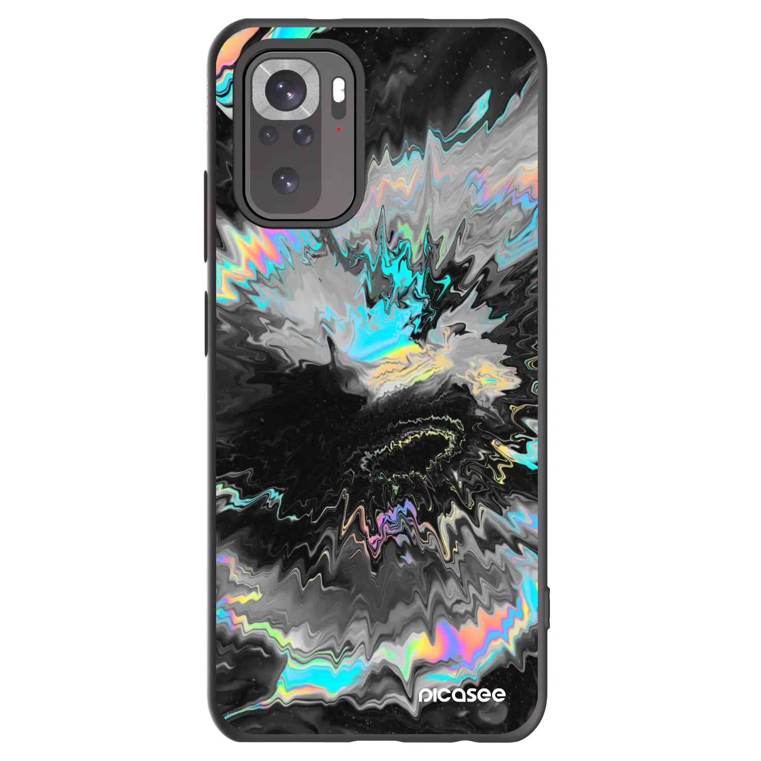 Picasee Xiaomi Redmi Note 10 Hülle - Schwarzes Silikon - Magnetic