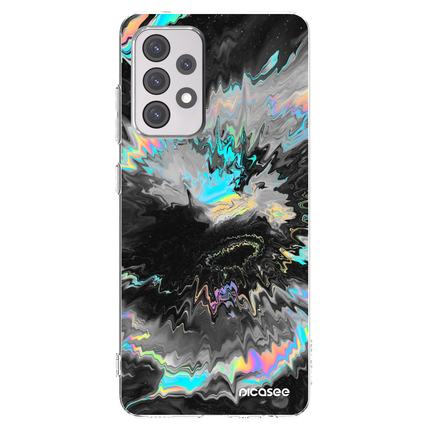 Picasee Samsung Galaxy A52 5G A525F Hülle - Transparentes Silikon - Magnetic