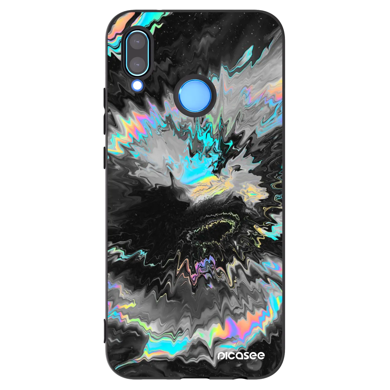 Picasee Huawei P20 Lite Hülle - Schwarzes Silikon - Magnetic