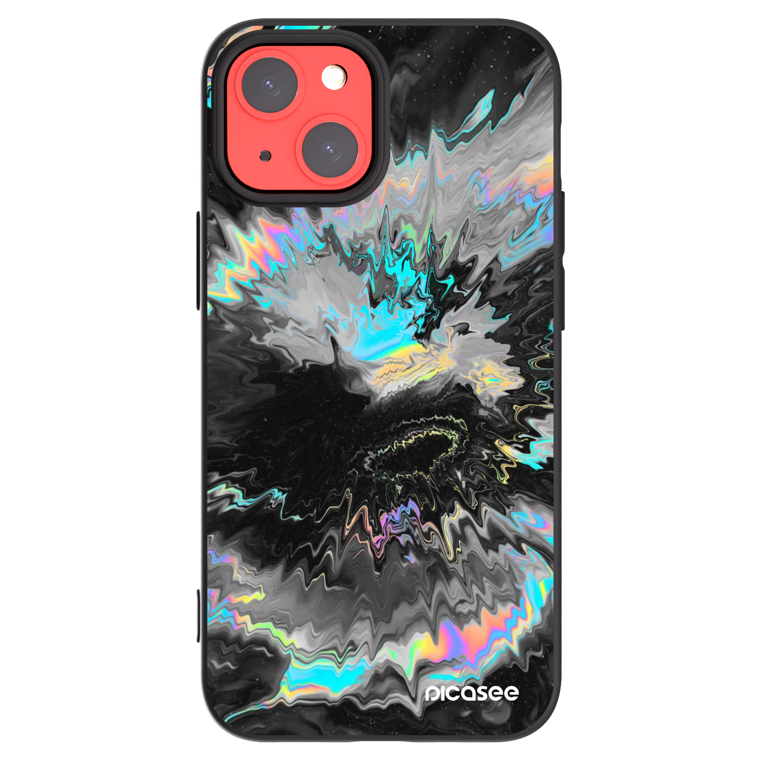 Picasee Apple iPhone 13 mini Hülle - Schwarzes Silikon - Magnetic