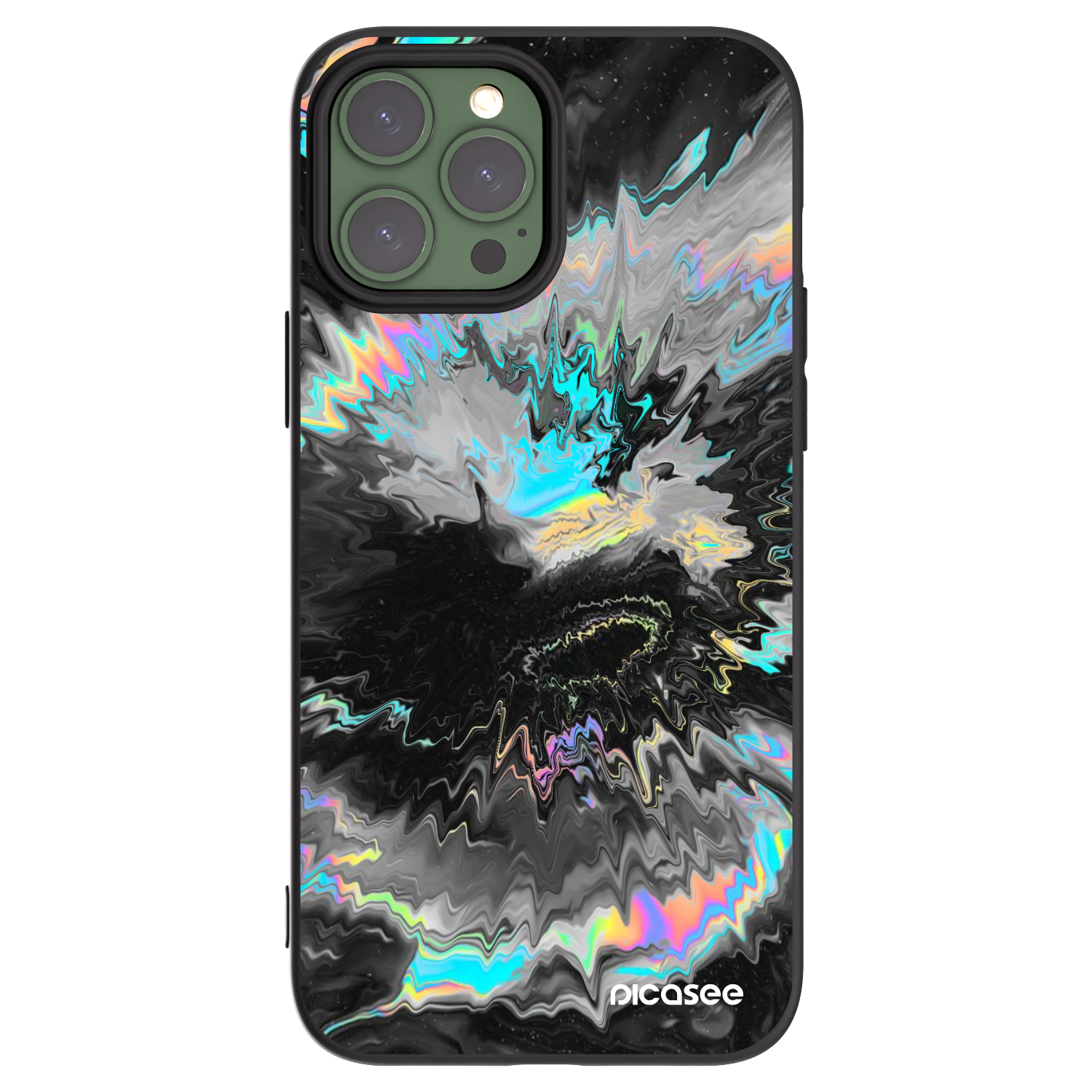 Picasee Apple iPhone 13 Pro Max Hülle - Schwarzes Silikon - Magnetic
