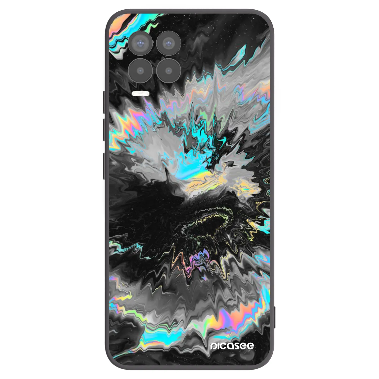 Picasee Realme 8 4G Hülle - Schwarzes Silikon - Magnetic