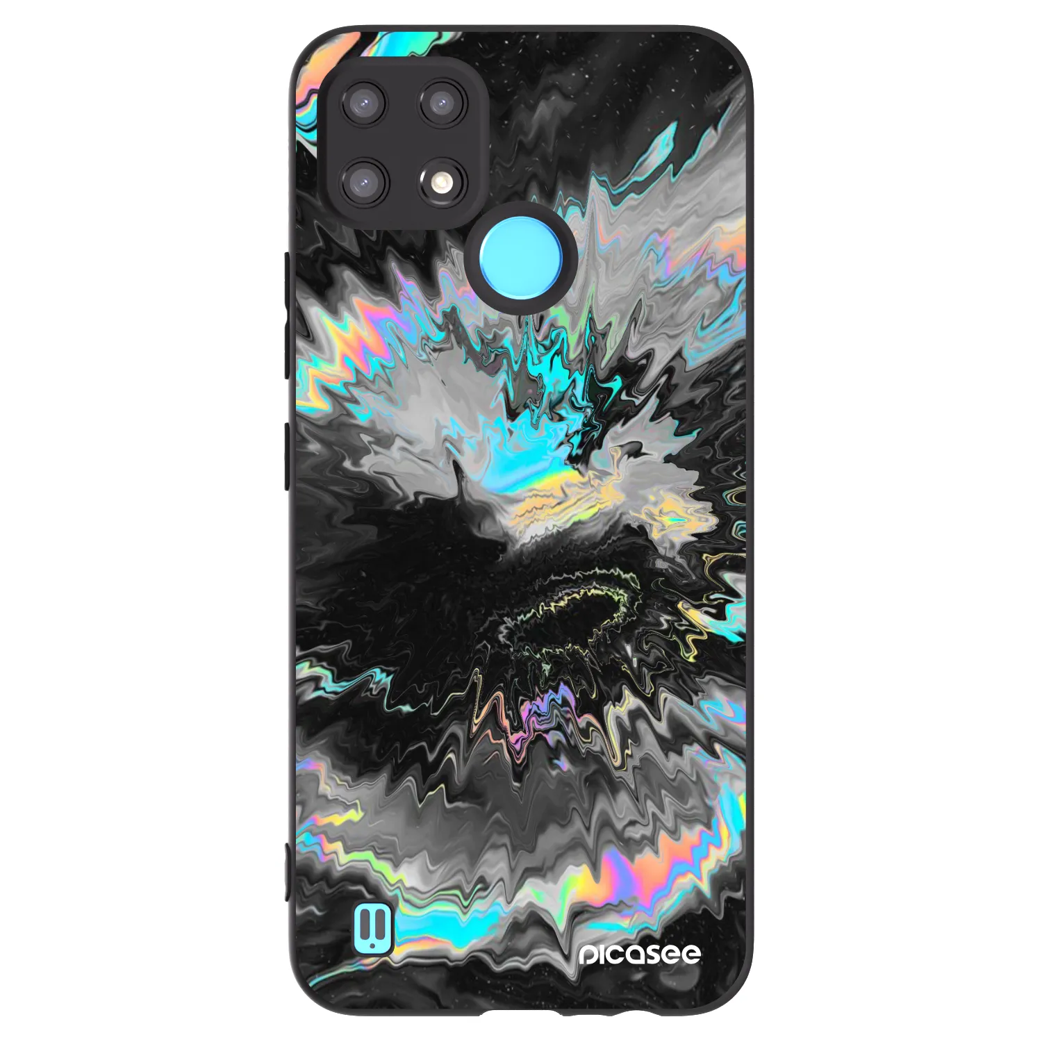 Picasee Realme C21 Hülle - Schwarzes Silikon - Magnetic