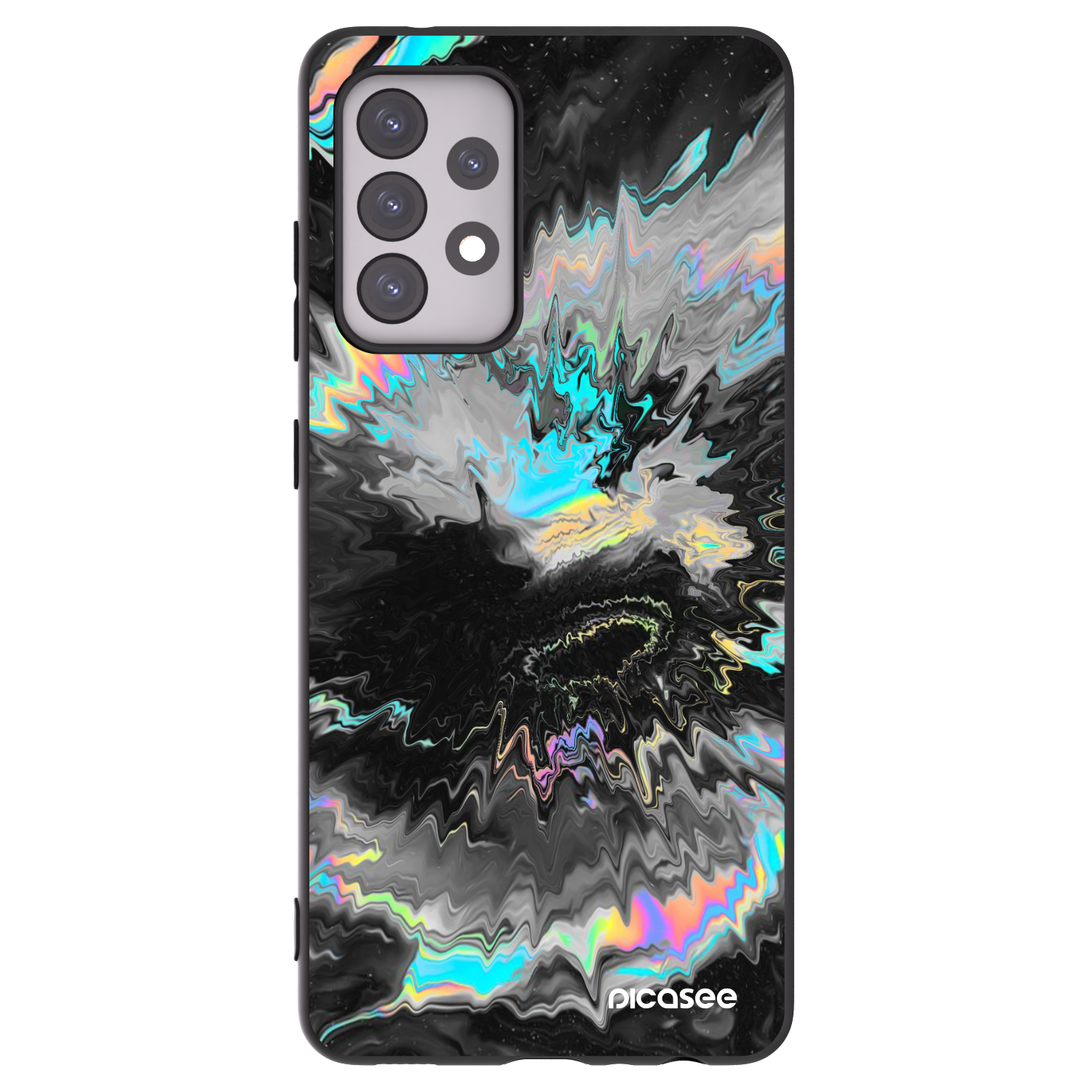 Picasee Samsung Galaxy A52s 5G A528B Hülle - Schwarzes Silikon - Magnetic
