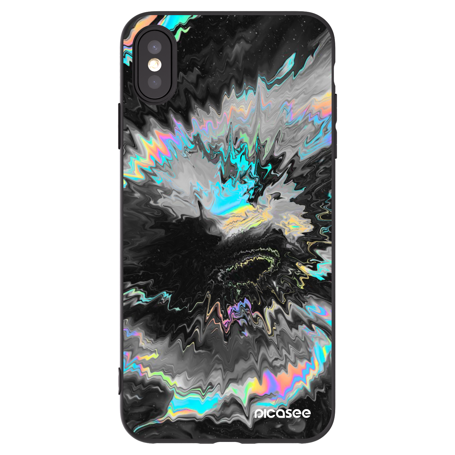Picasee Apple iPhone XS Max Hülle - Schwarzes Silikon - Magnetic